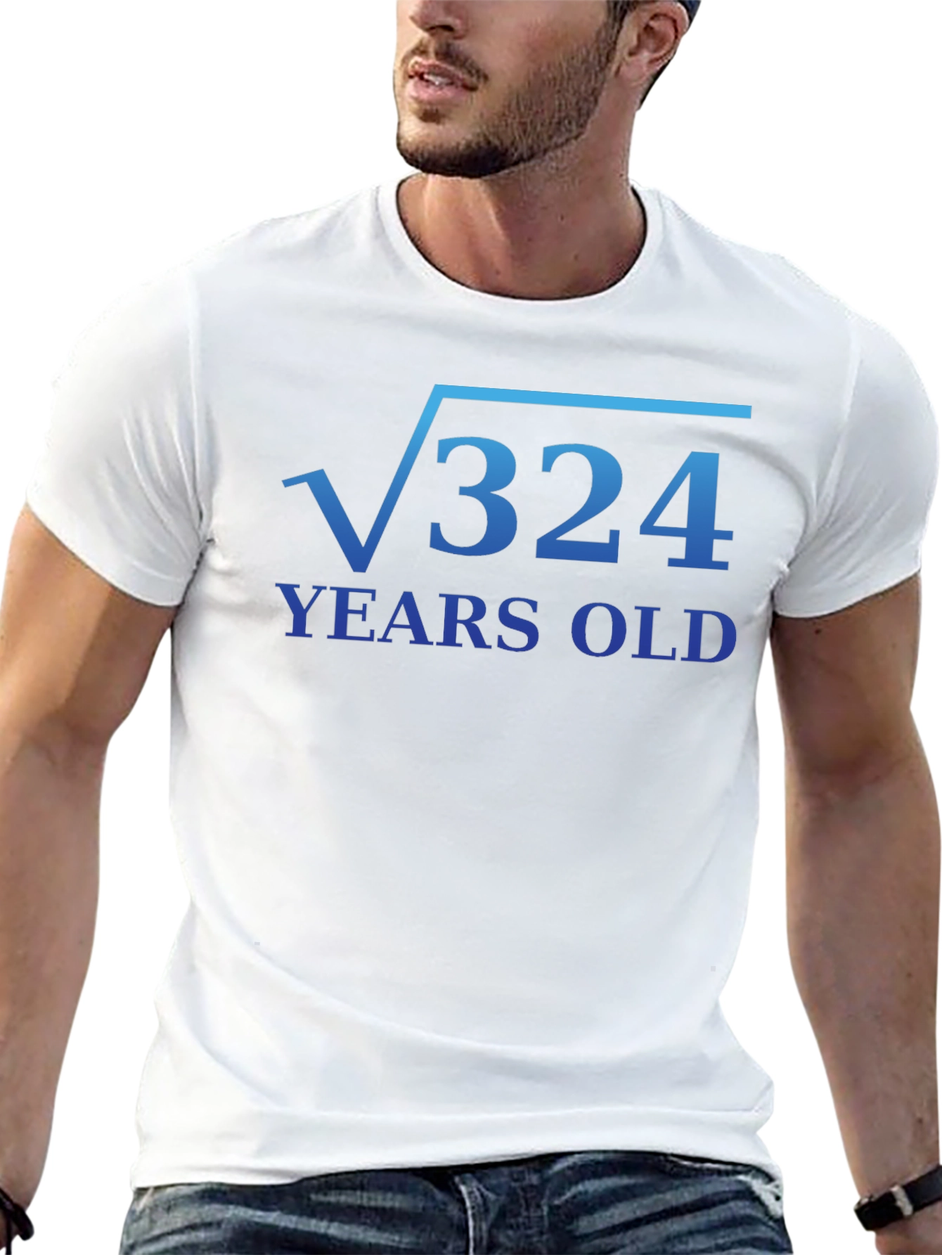 Funny 18th Birthday Math Root 324 T-Shirt
