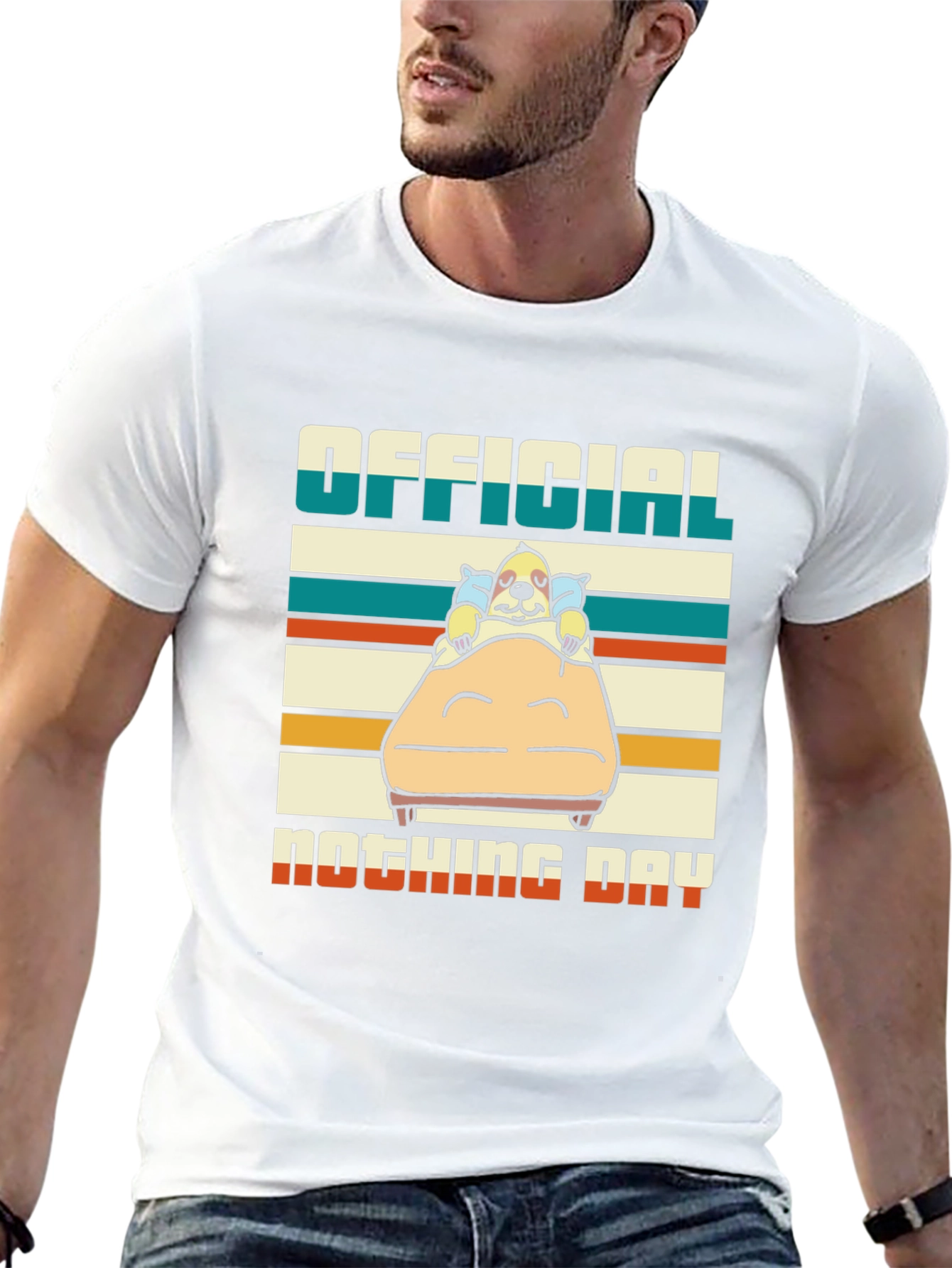 Official Nothing Day T-Shirt - Relaxed Dog Design