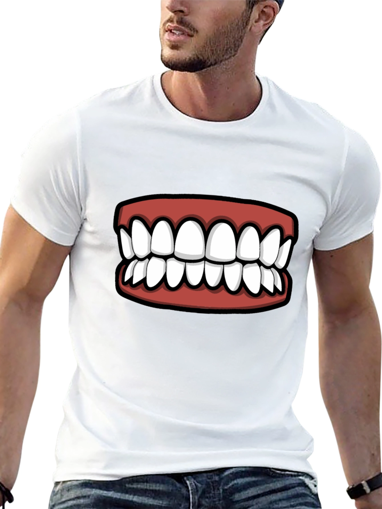 Funny Teeth Graphic T-Shirt - Statement Tee