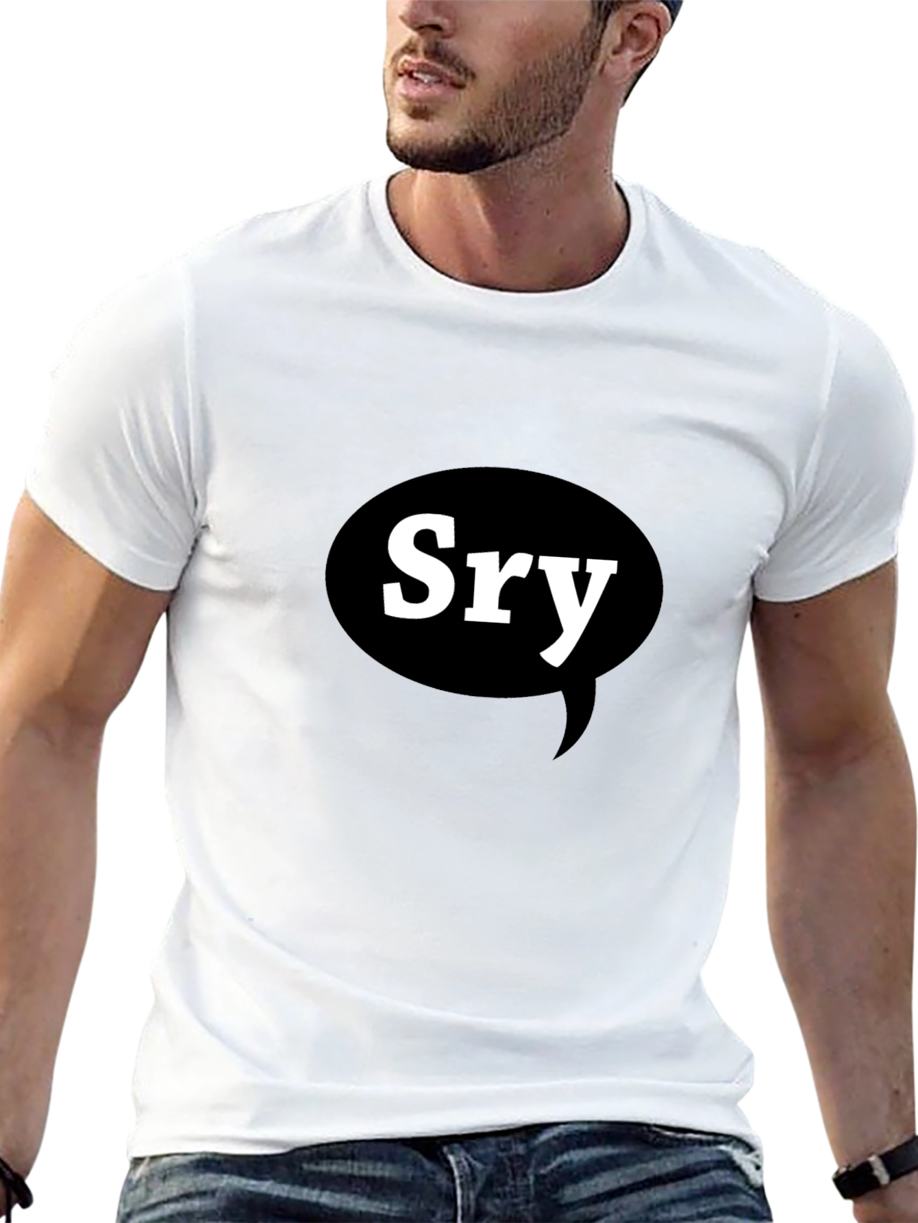 Sry Sorry Apology Black T-Shirt