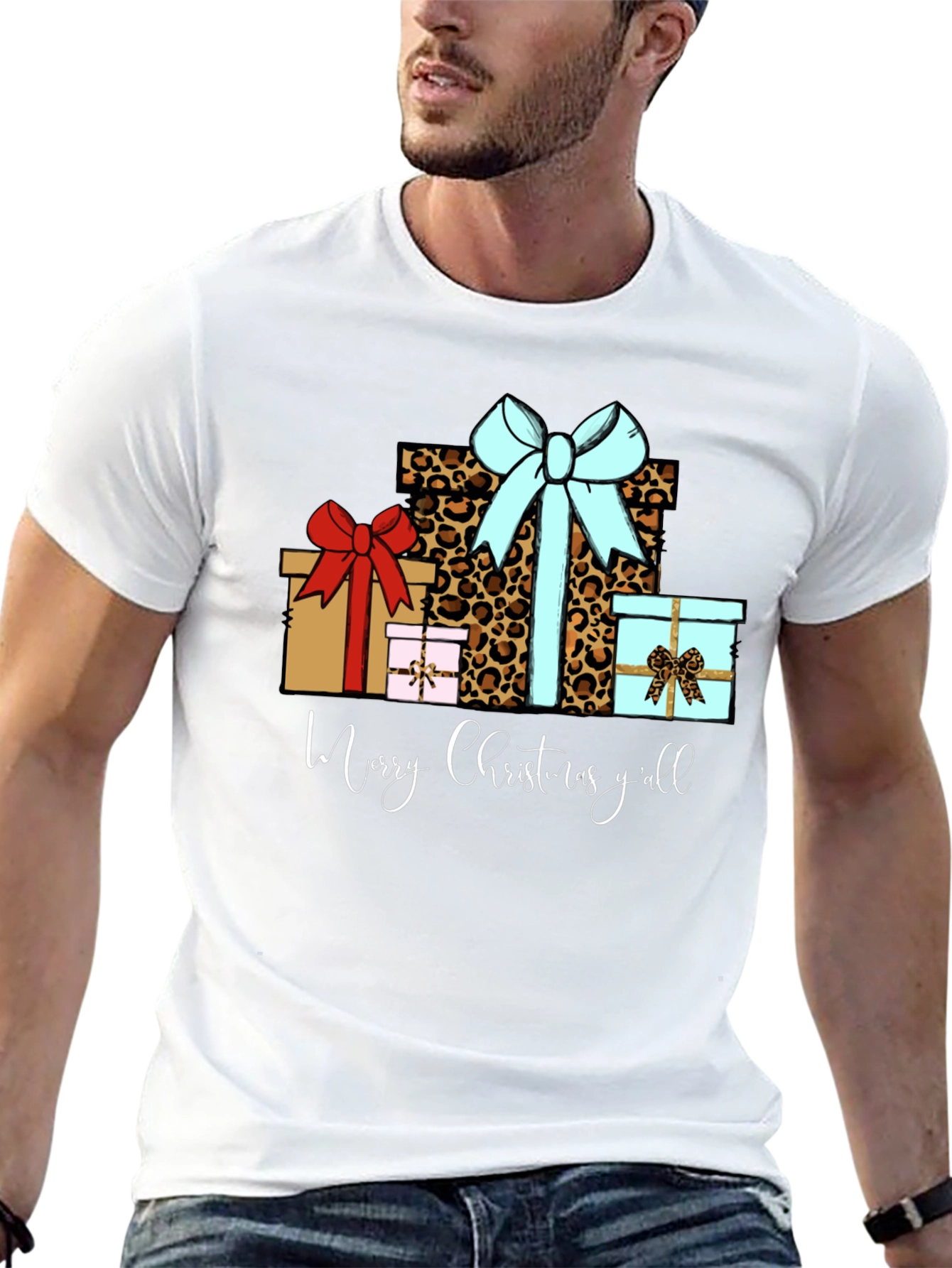 Merry Christmas Yall Gift Boxes T-Shirt