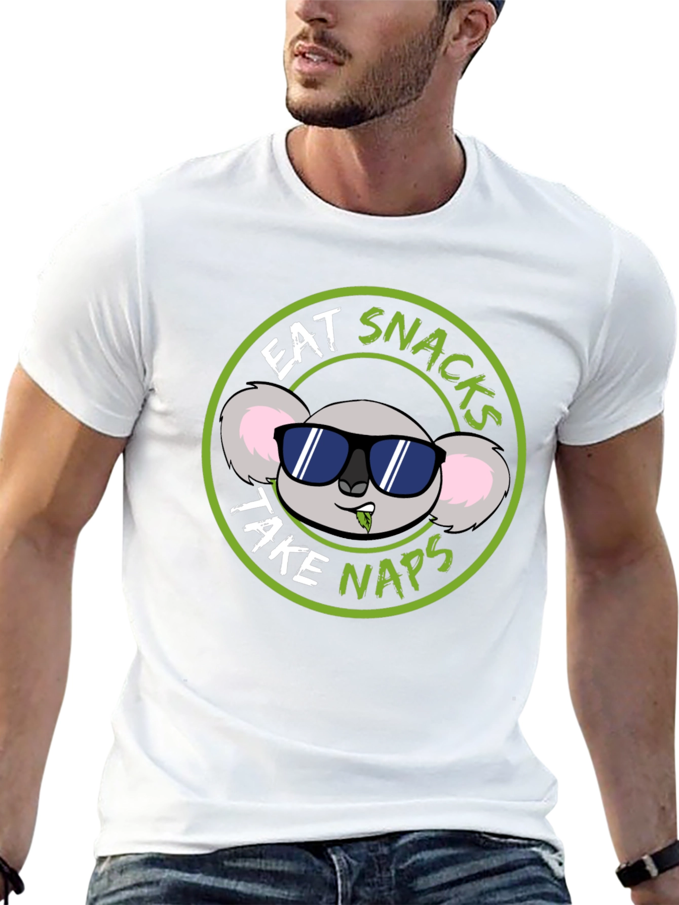 Eat Snacks Take Naps Koala Graphic T-Shirt