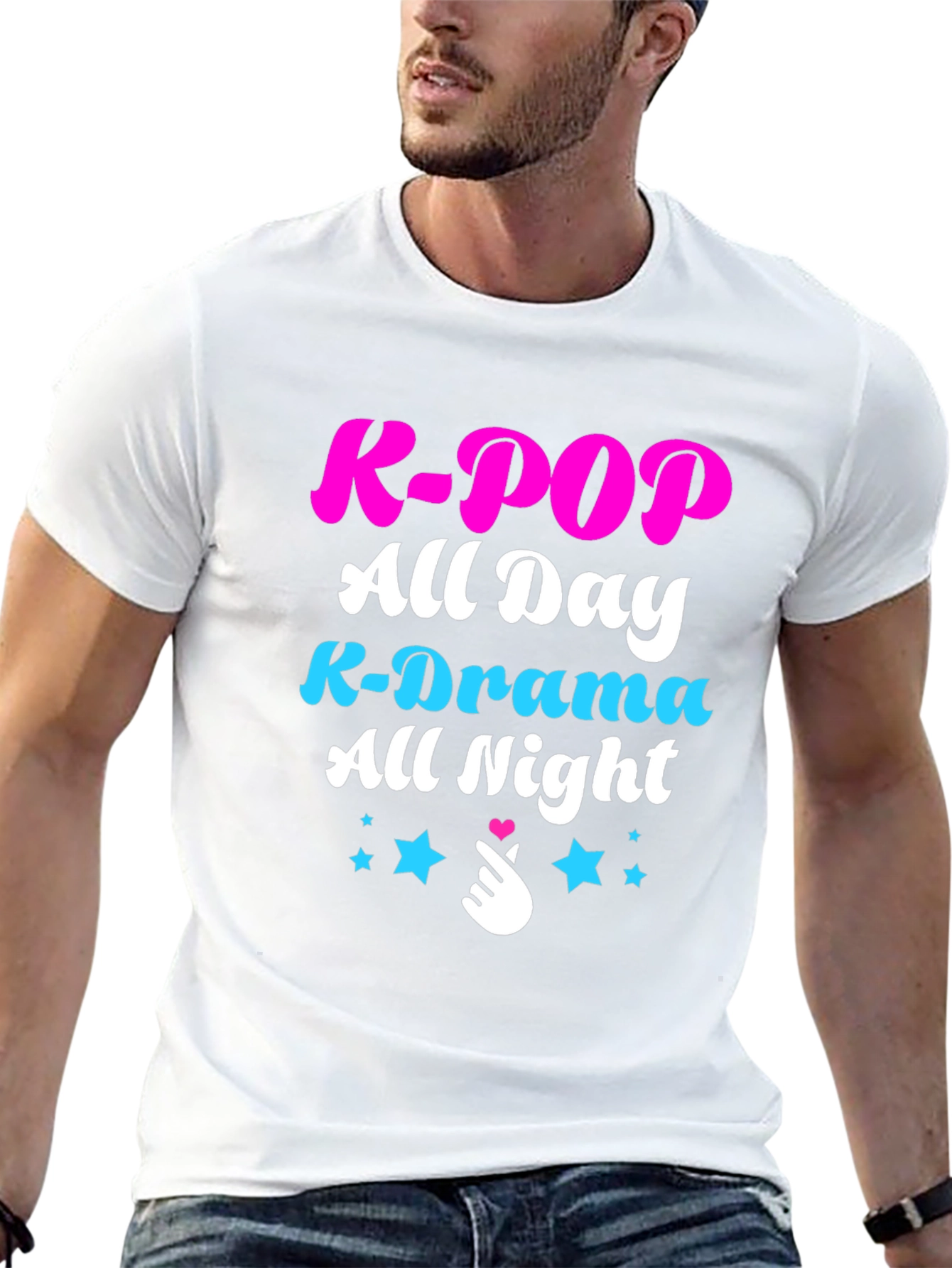 K-Pop All Day T-Shirt - K-Drama All Night Tee