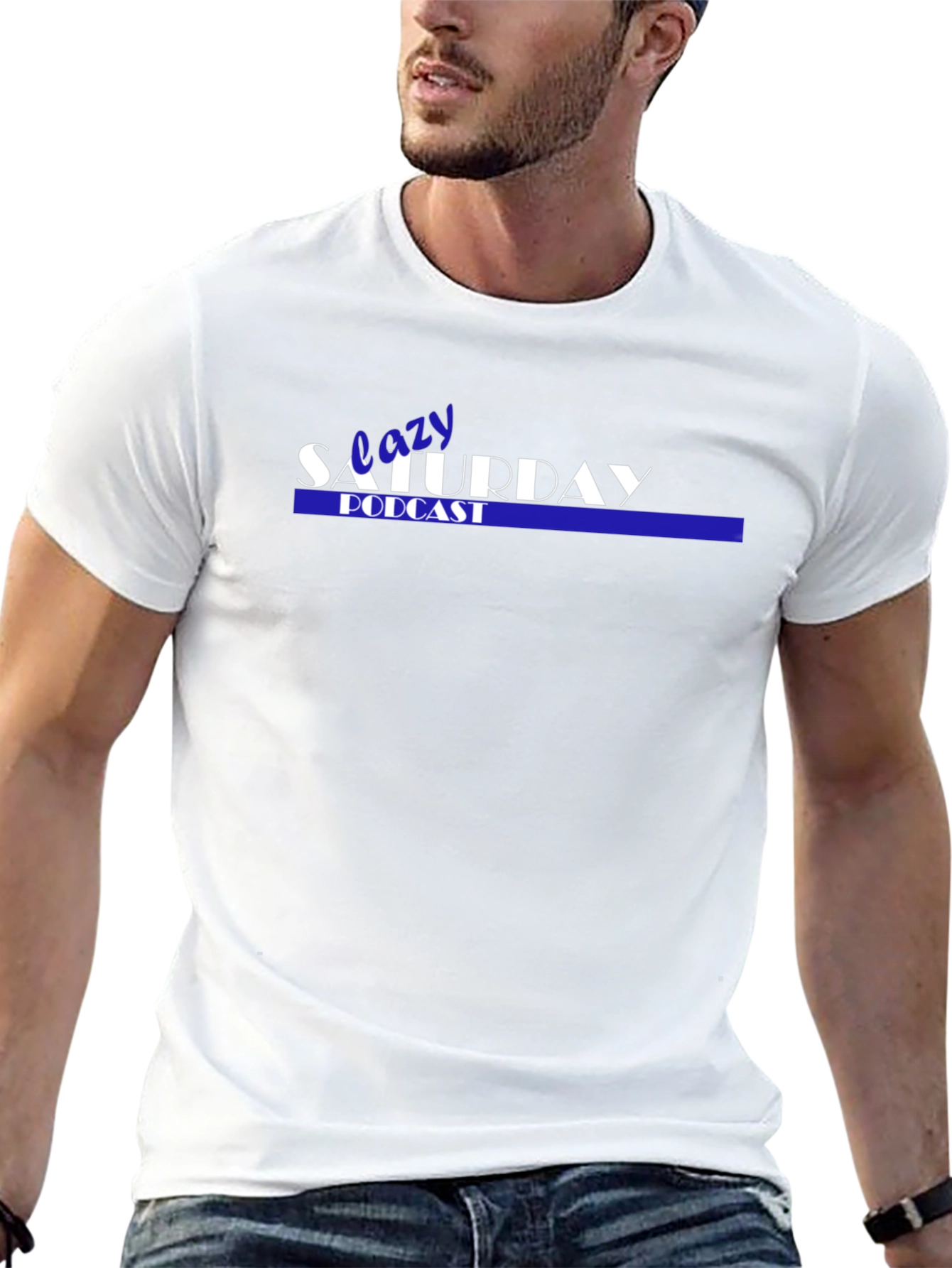 Lazy Saturday Podcast Black T-Shirt