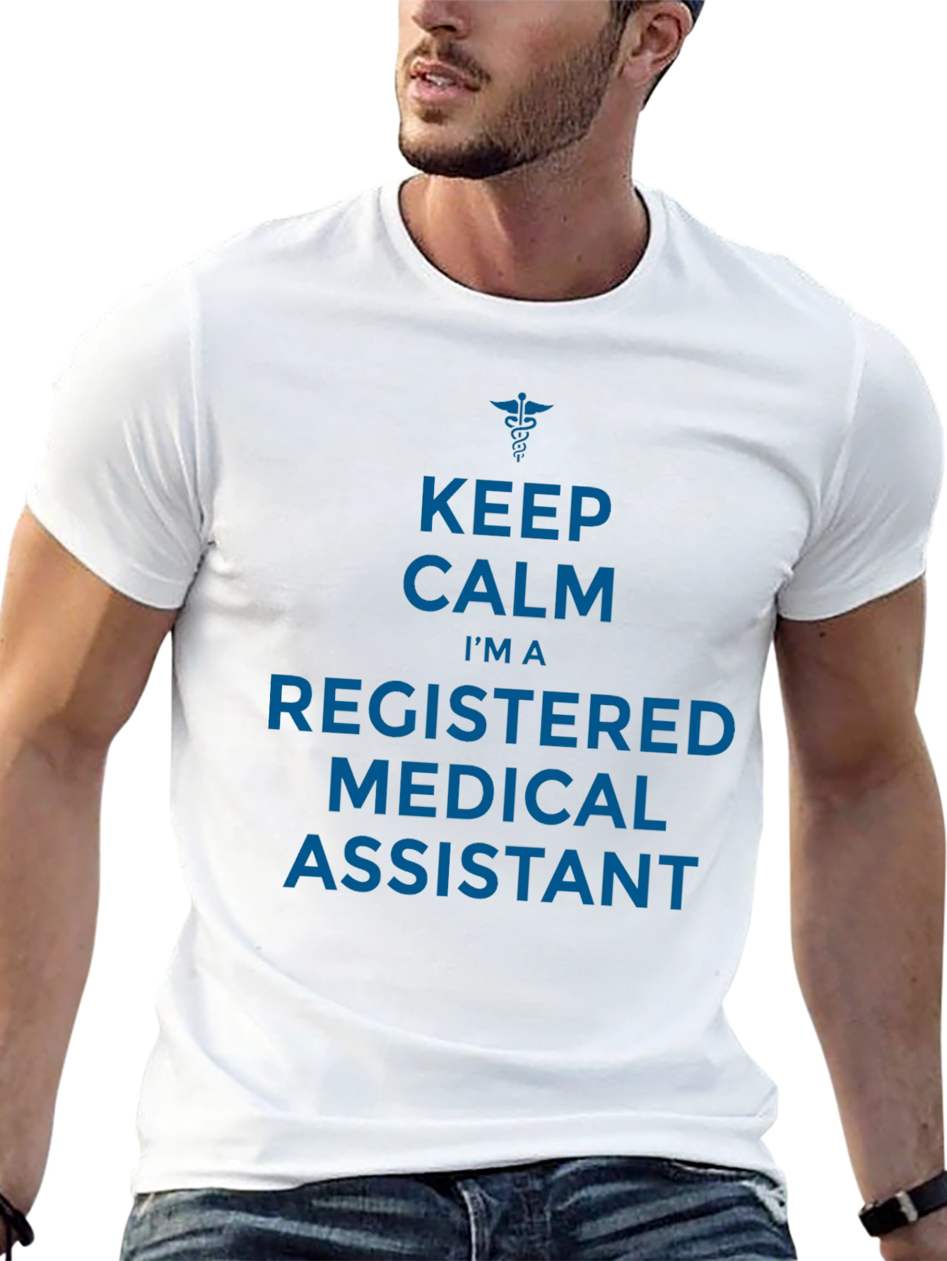 Keep Calm Registered Medical Assistant Graphic T-Shirt