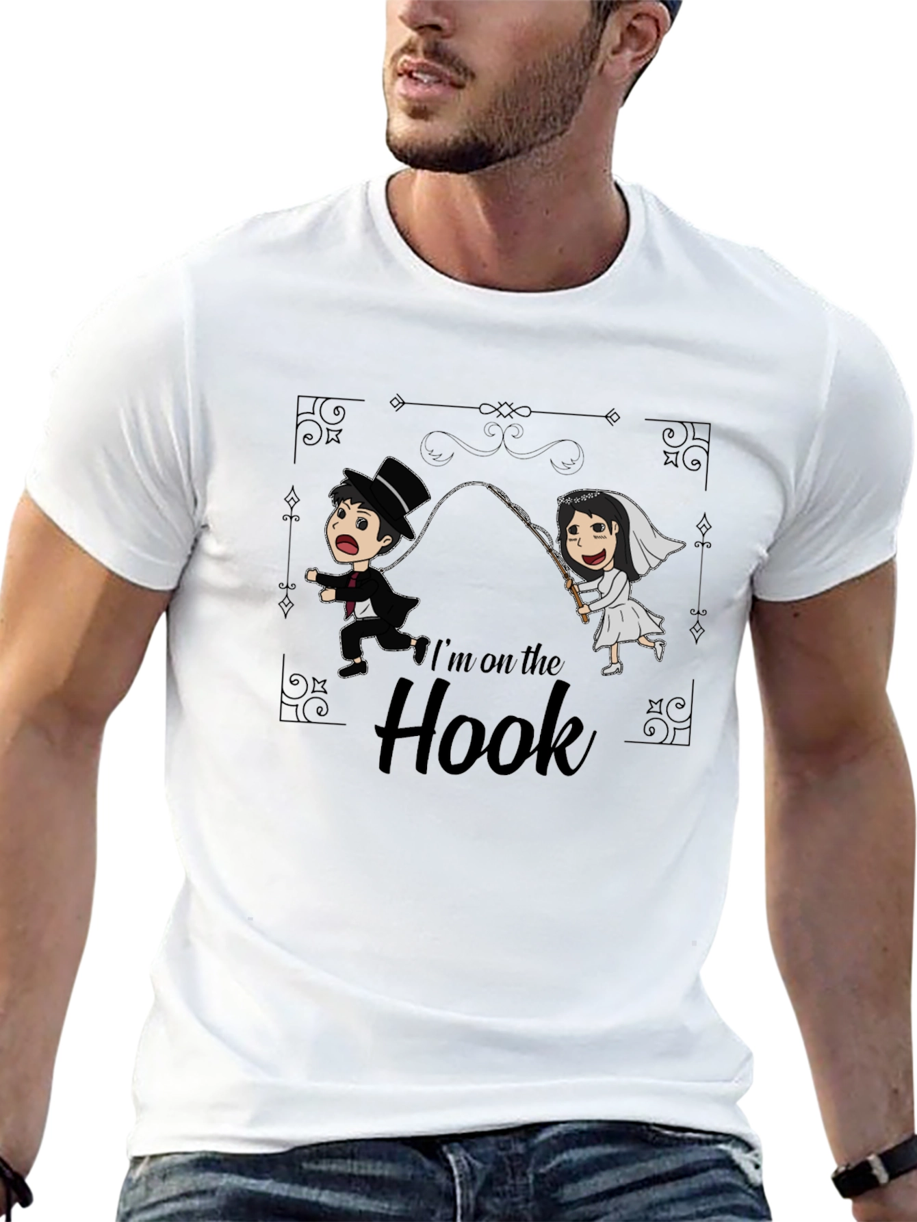 Im On The Hook T-Shirt - Wedding Humor