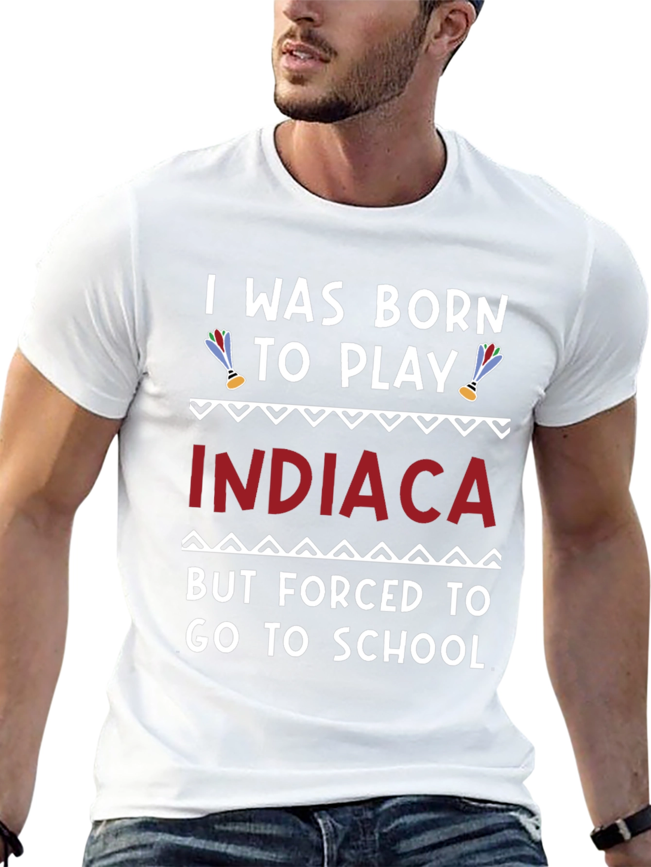 Born to Play Indiaca T-Shirt