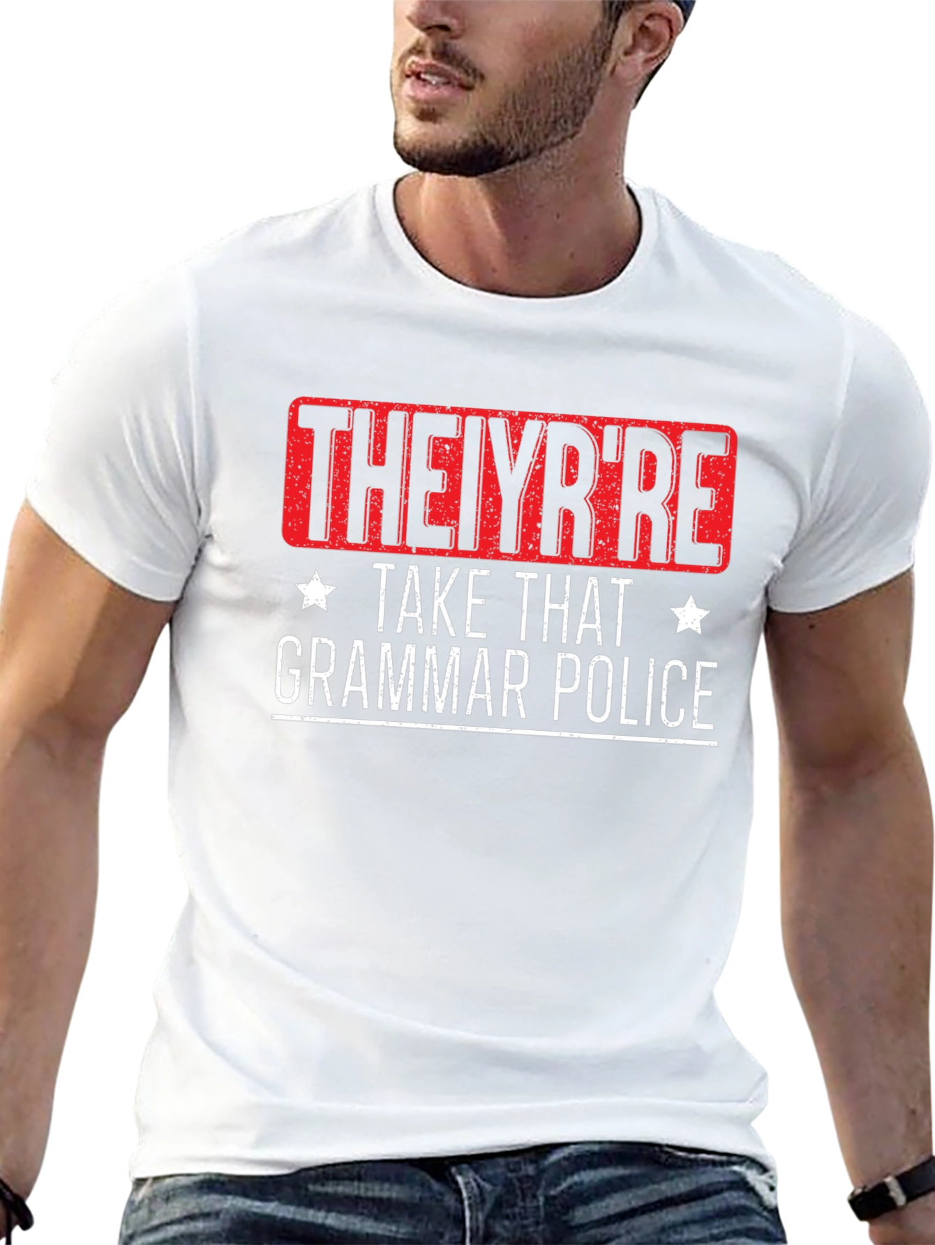 THEIYRRE Grammar Police Graphic Tee - Black
