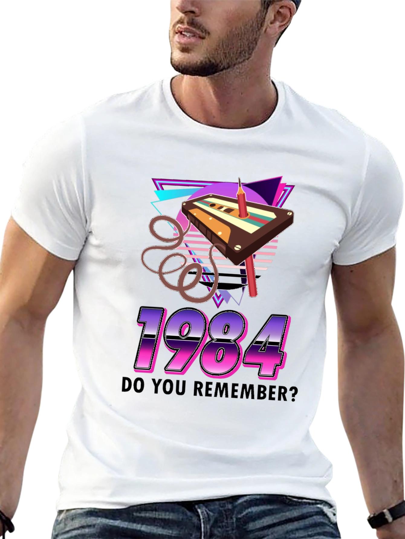 1984 Cassette Tape Retro Graphic T-Shirt