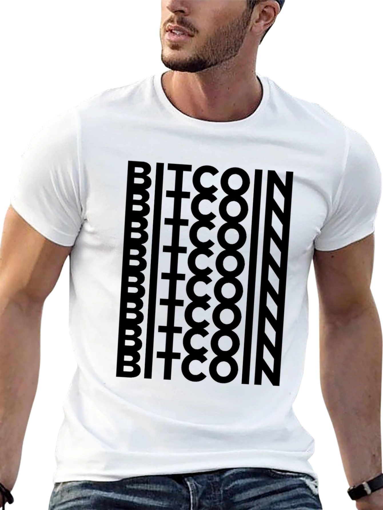 Bitcoin Crypto Graphic Black T-Shirt