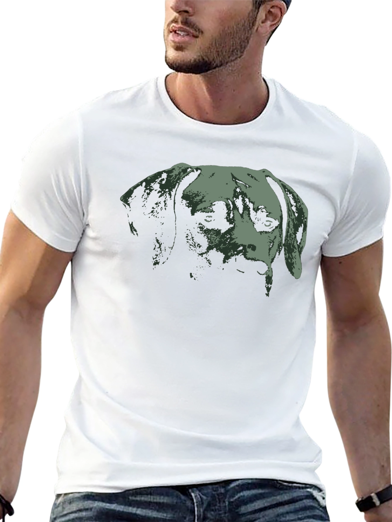 Dog Graphic Tee - Mens Black T-Shirt
