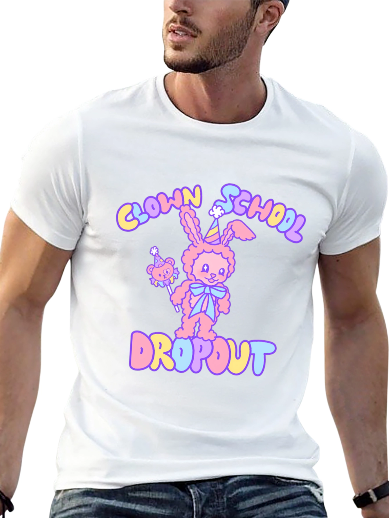 Clown School Dropout Graphic T-Shirt
