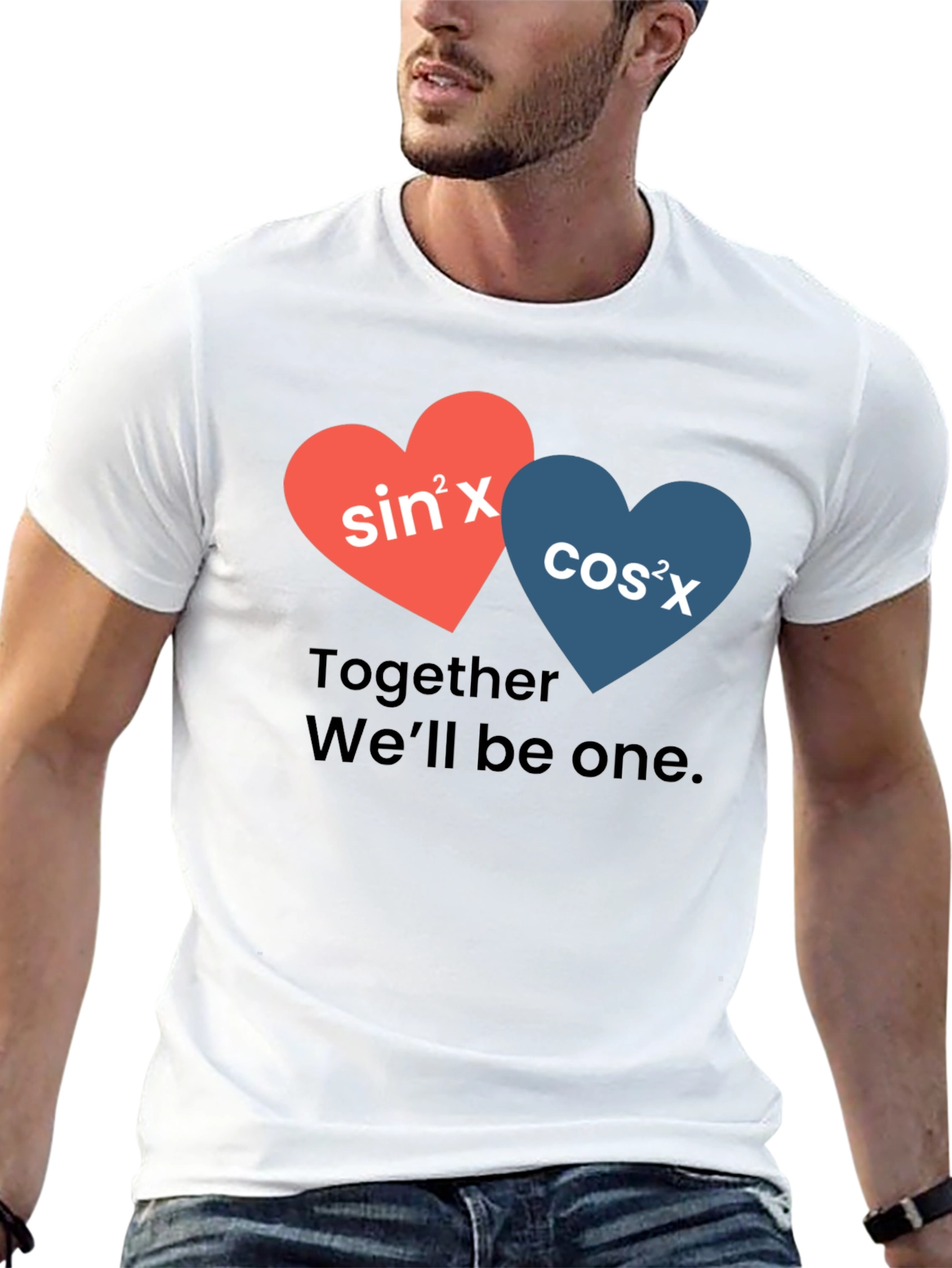 Math Love: Sine & Cosine Heart T-Shirt