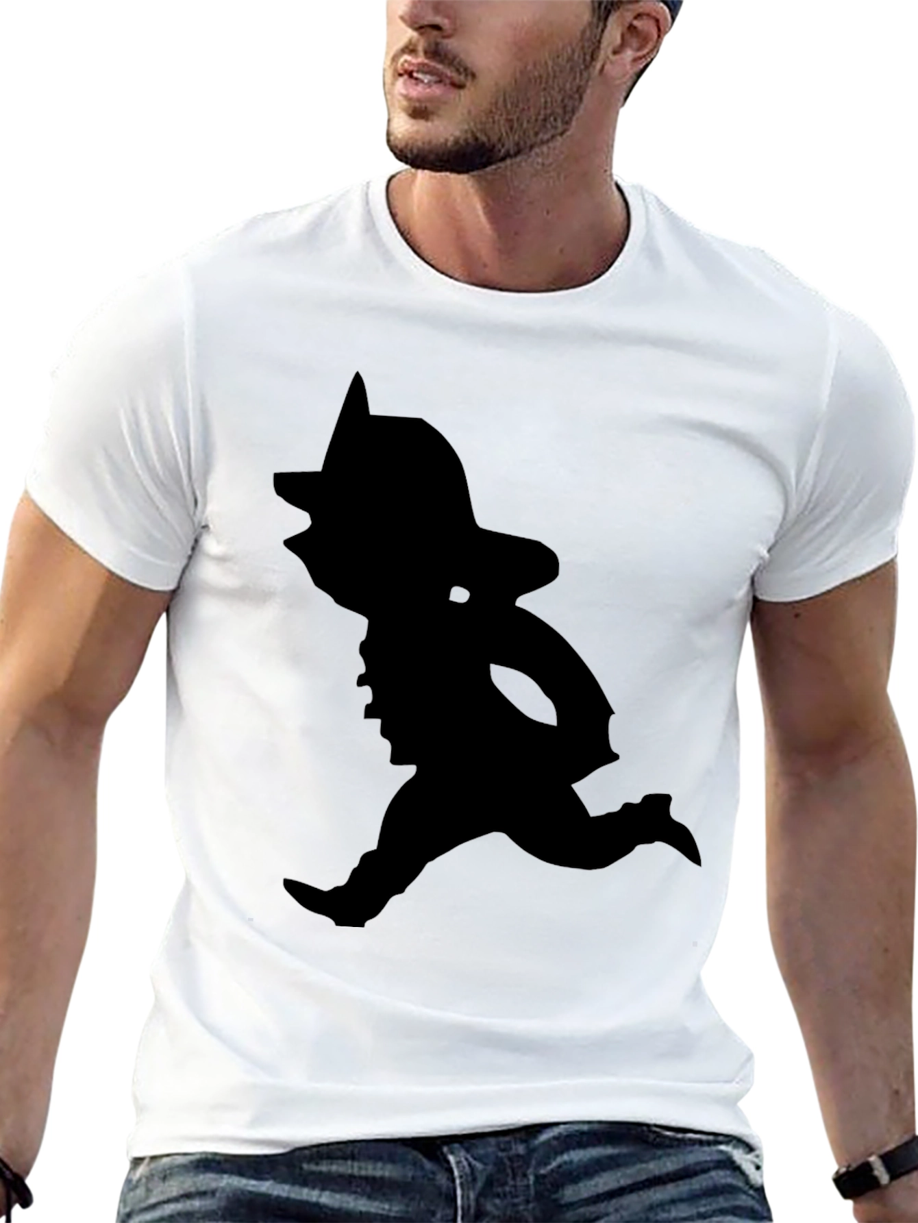 Silhouette Cowboy Black T-Shirt