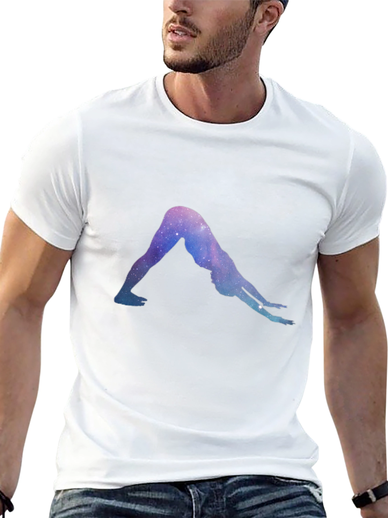 Yoga Galaxy Black T-Shirt