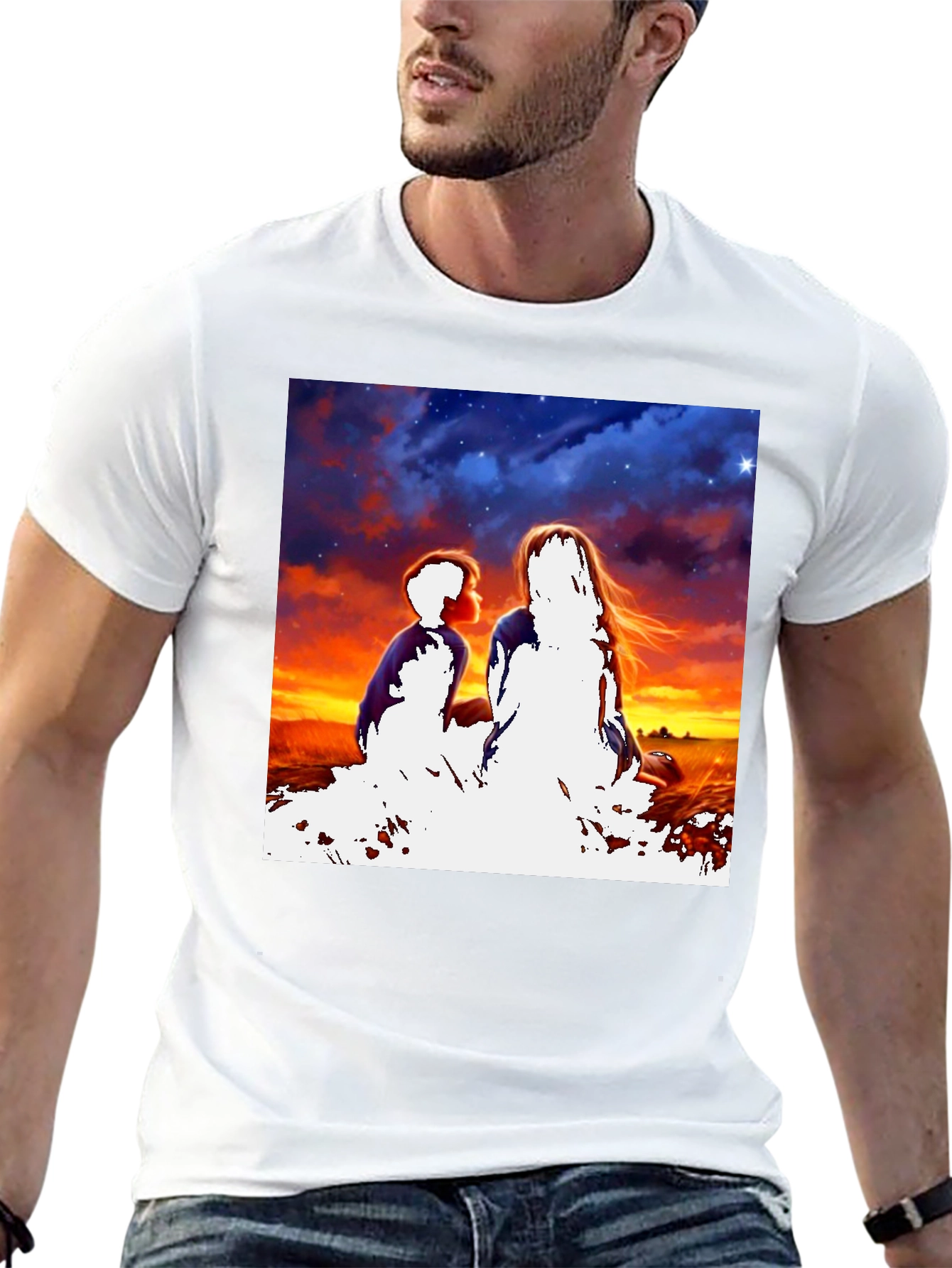 Sunset Silhouette Graphic Tee