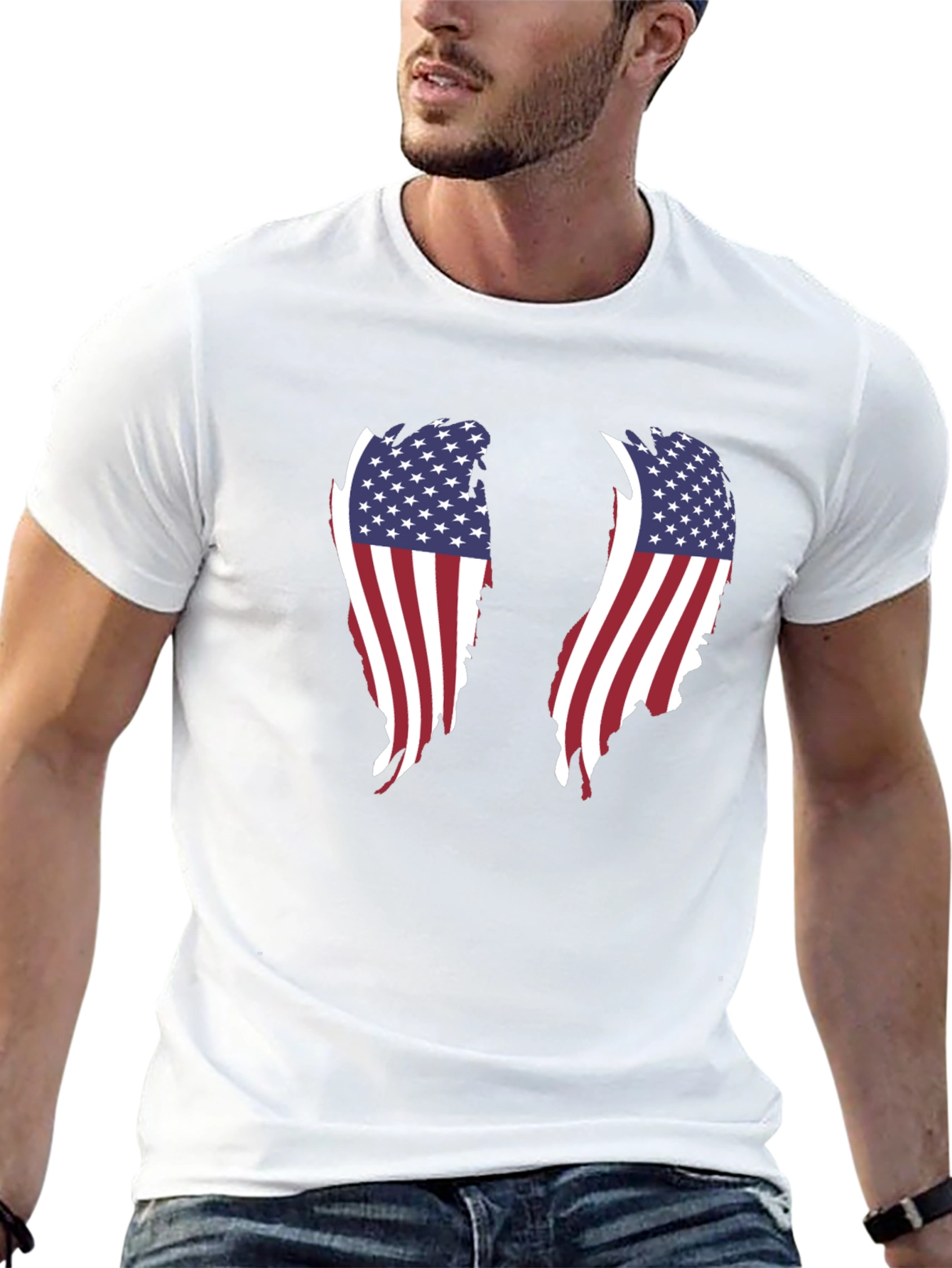 American Flag Wings Graphic Tee