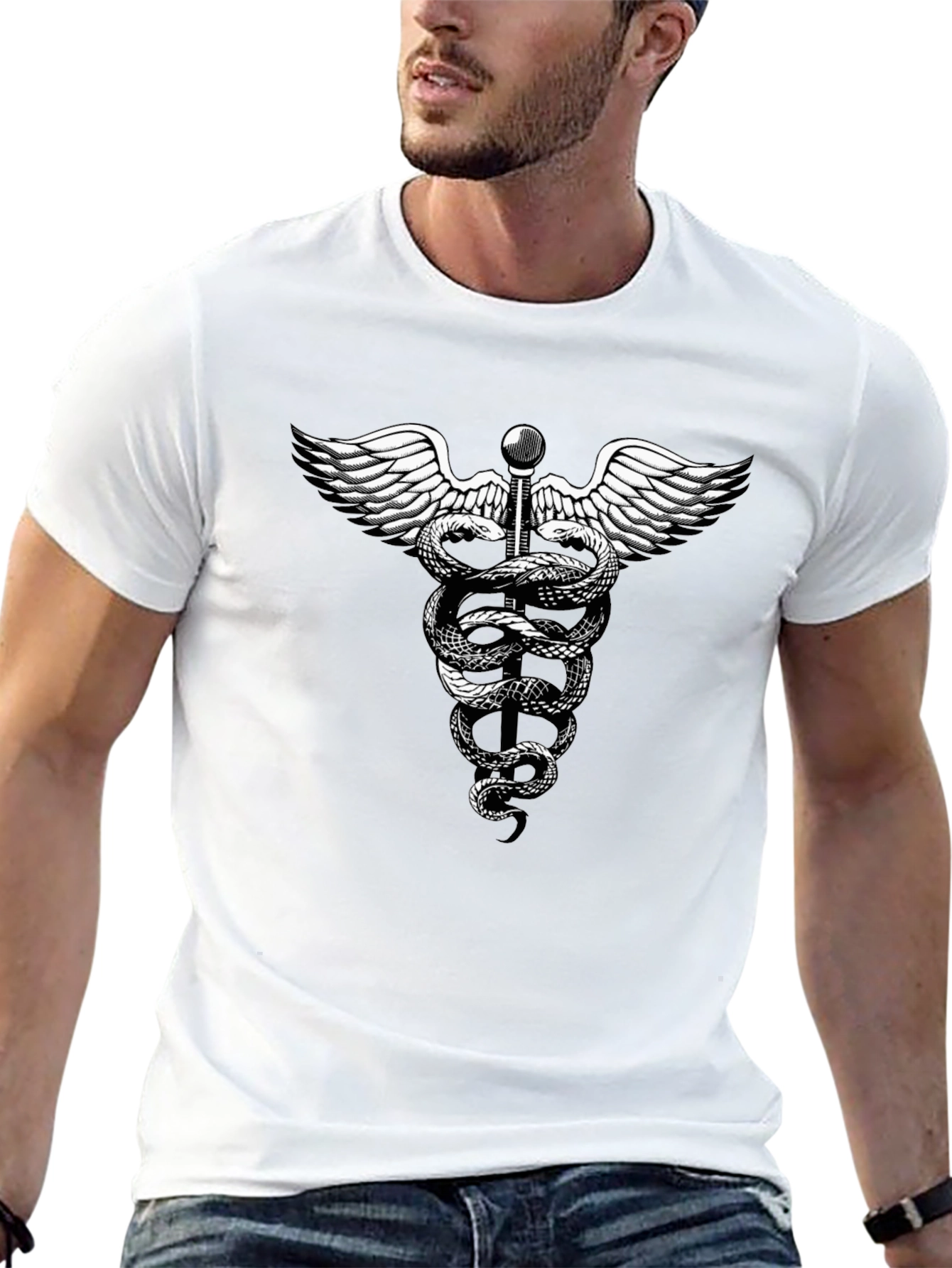 Caduceus Graphic T-Shirt