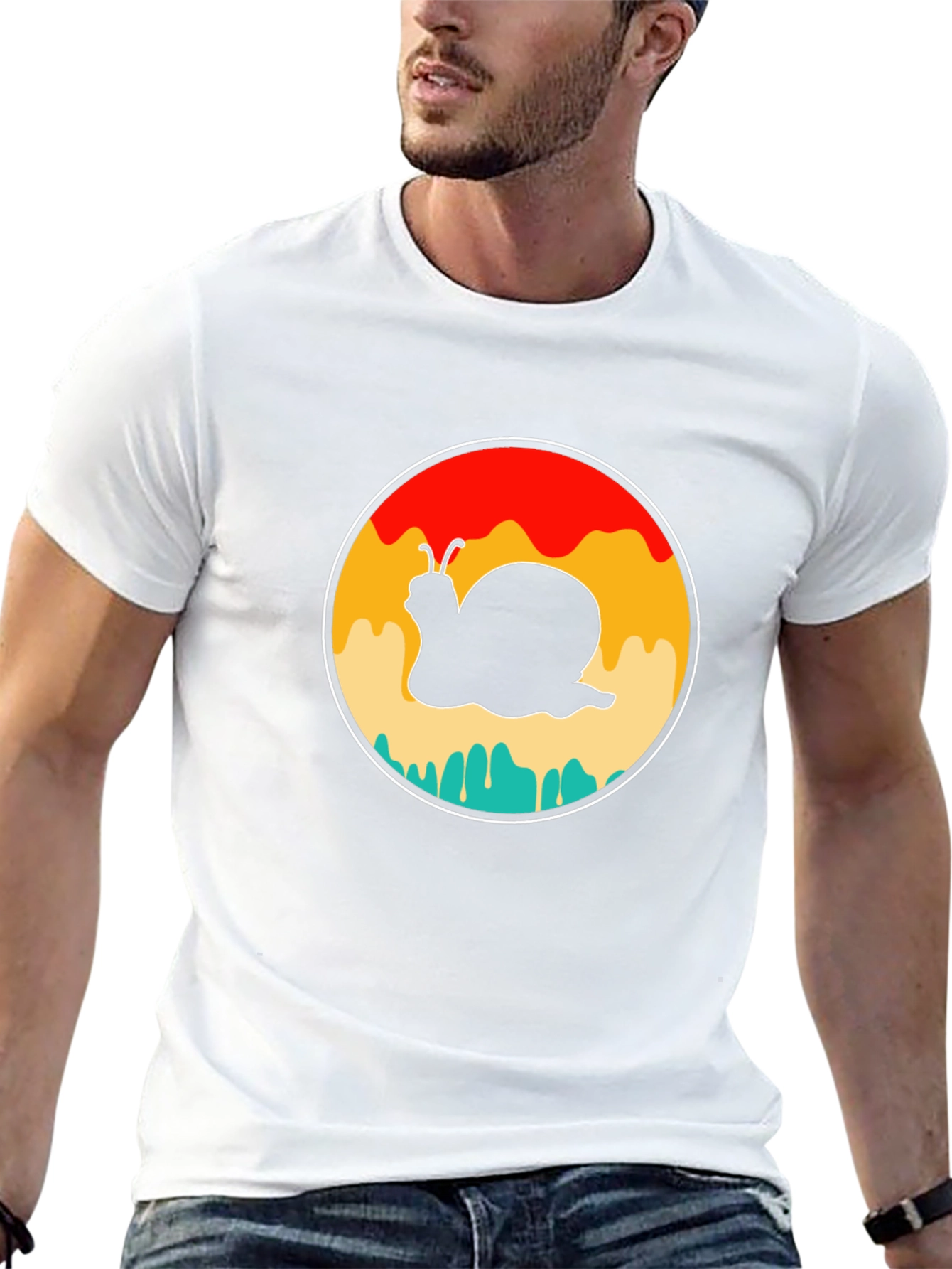 Retro Snail Graphic Tee - Stylish Black T-Shirt