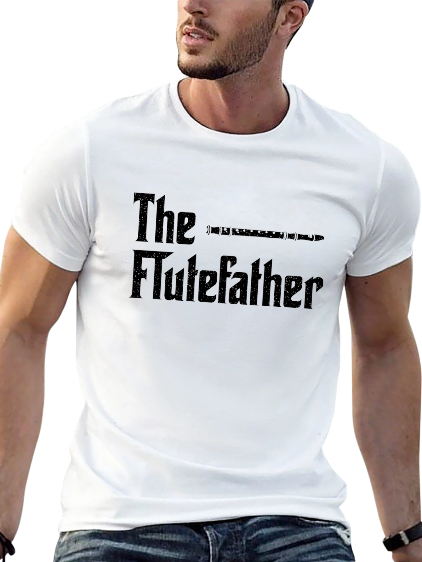 The Flutefather T-Shirt - Music Lover Tee
