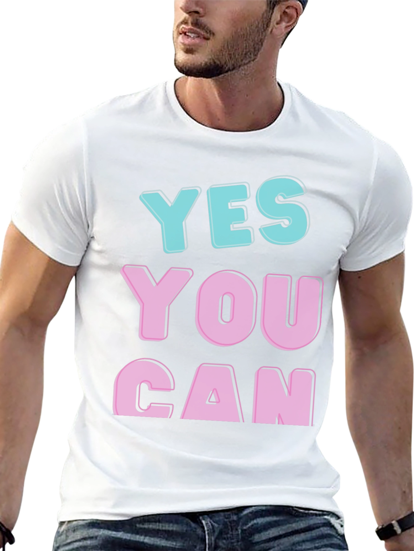 Yes You Can Graphic Tee - Motivational T-Shirt