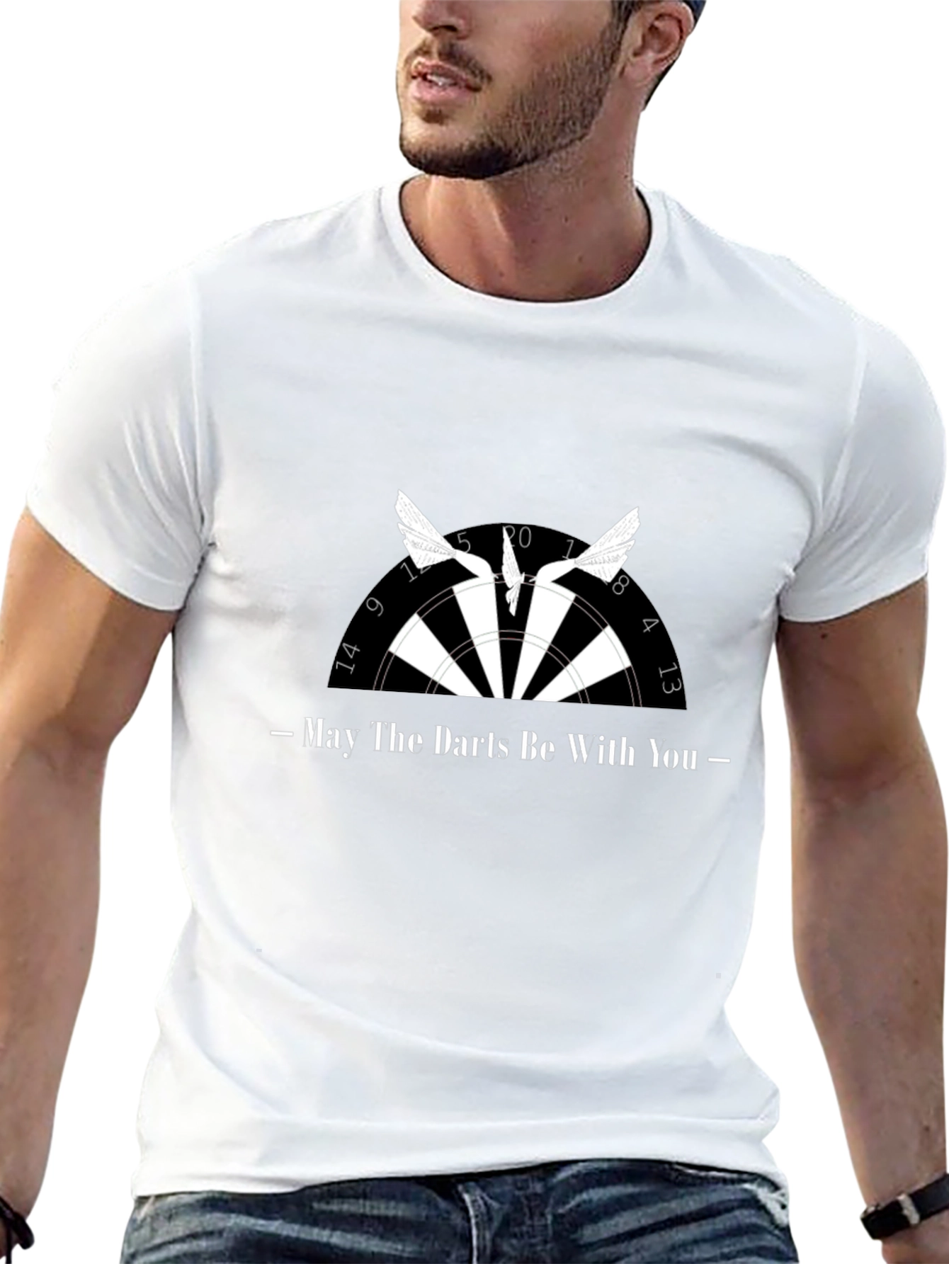 May the Darts Be With You - Black T-Shirt