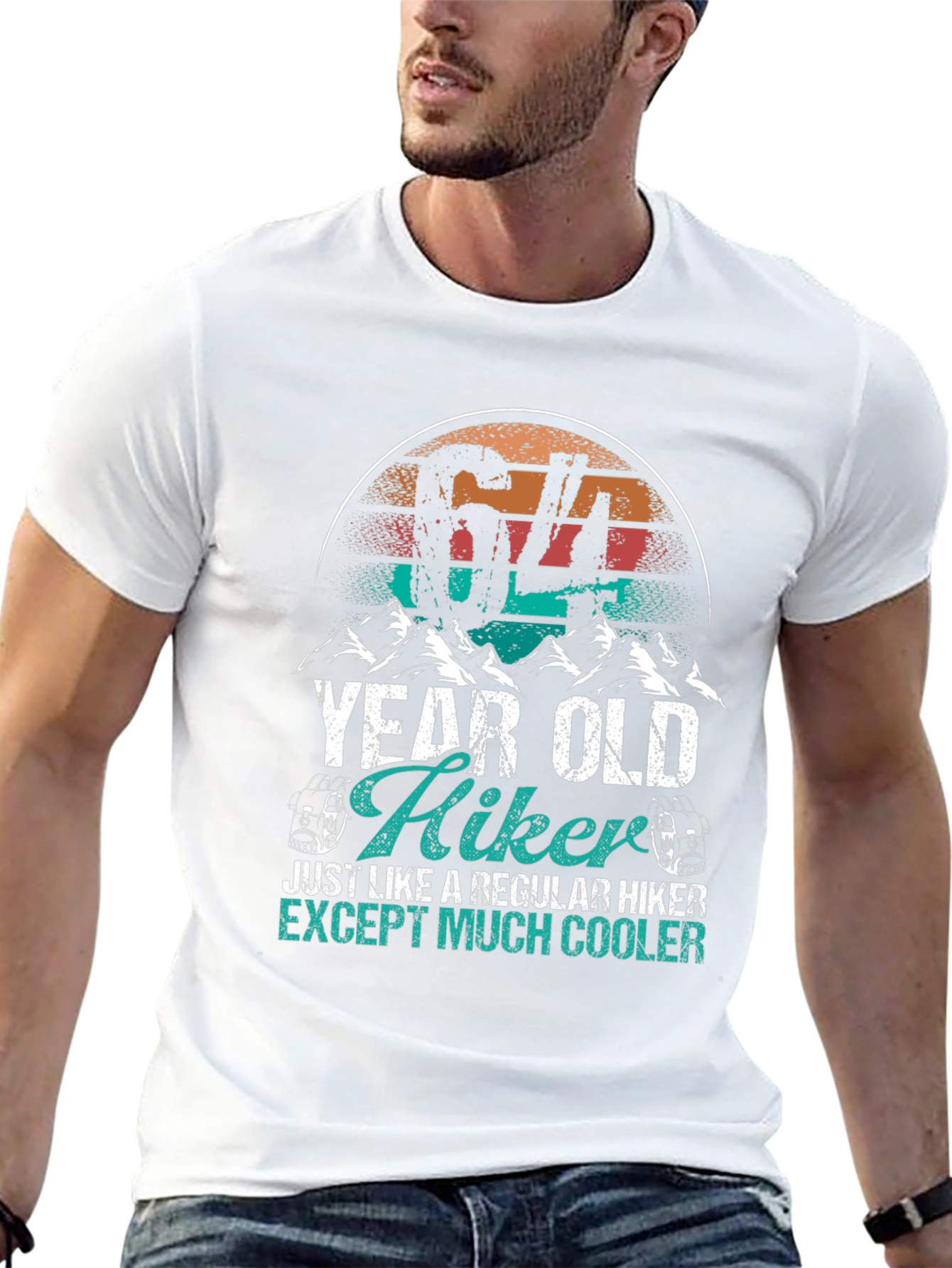 64 Year Old Hiker T-Shirt - Cool Hiking Apparel