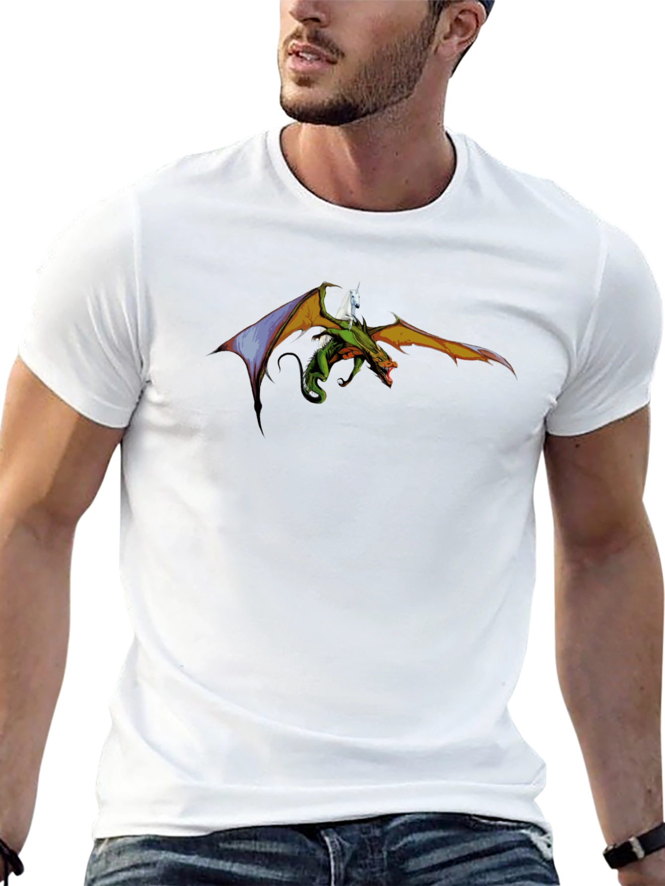 Dragon Rider T-Shirt - Mythical Creature Graphic Tee