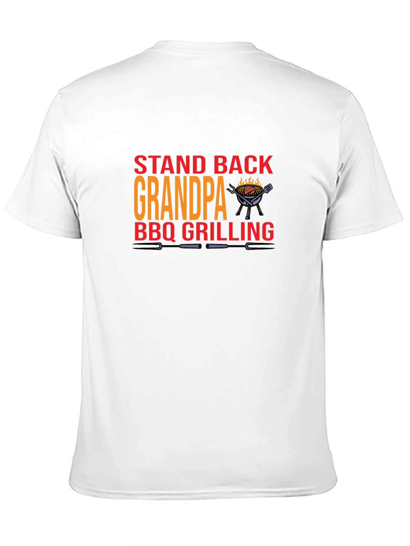 Grandpa BBQ Grilling Graphic T-Shirt