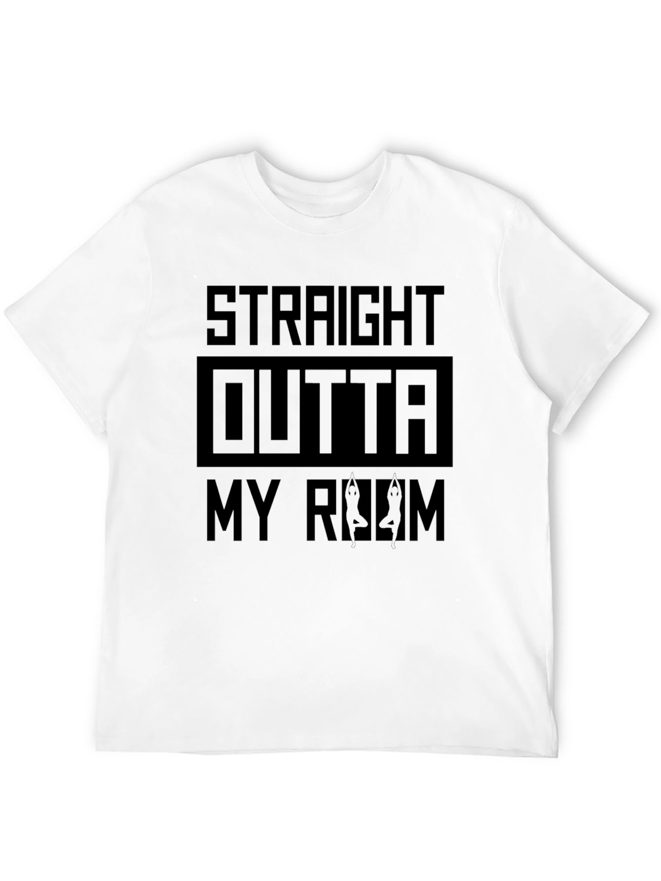 Straight Outta My Room Black Graphic Tee
