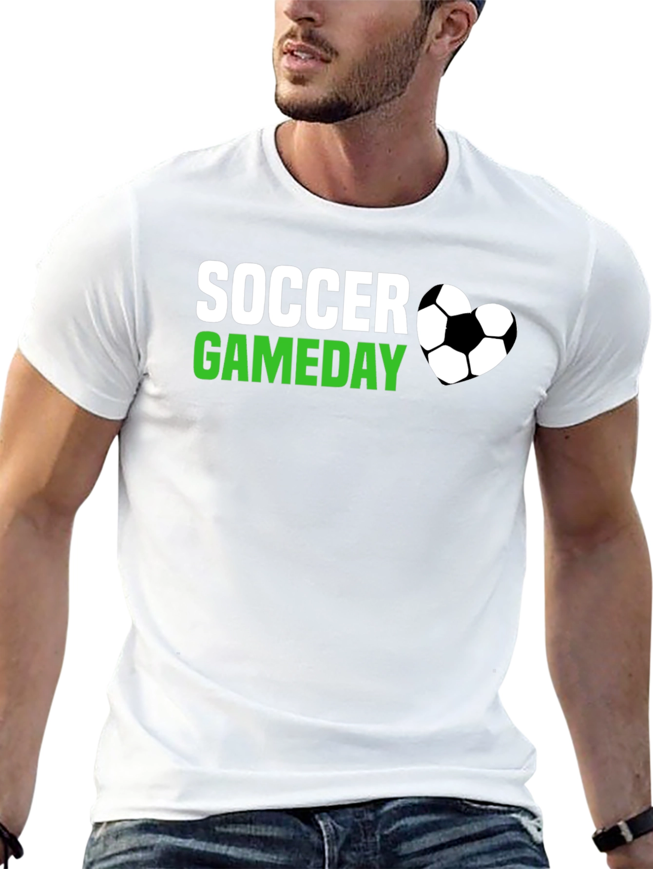 Soccer Gameday T-Shirt - Black Cotton Tee