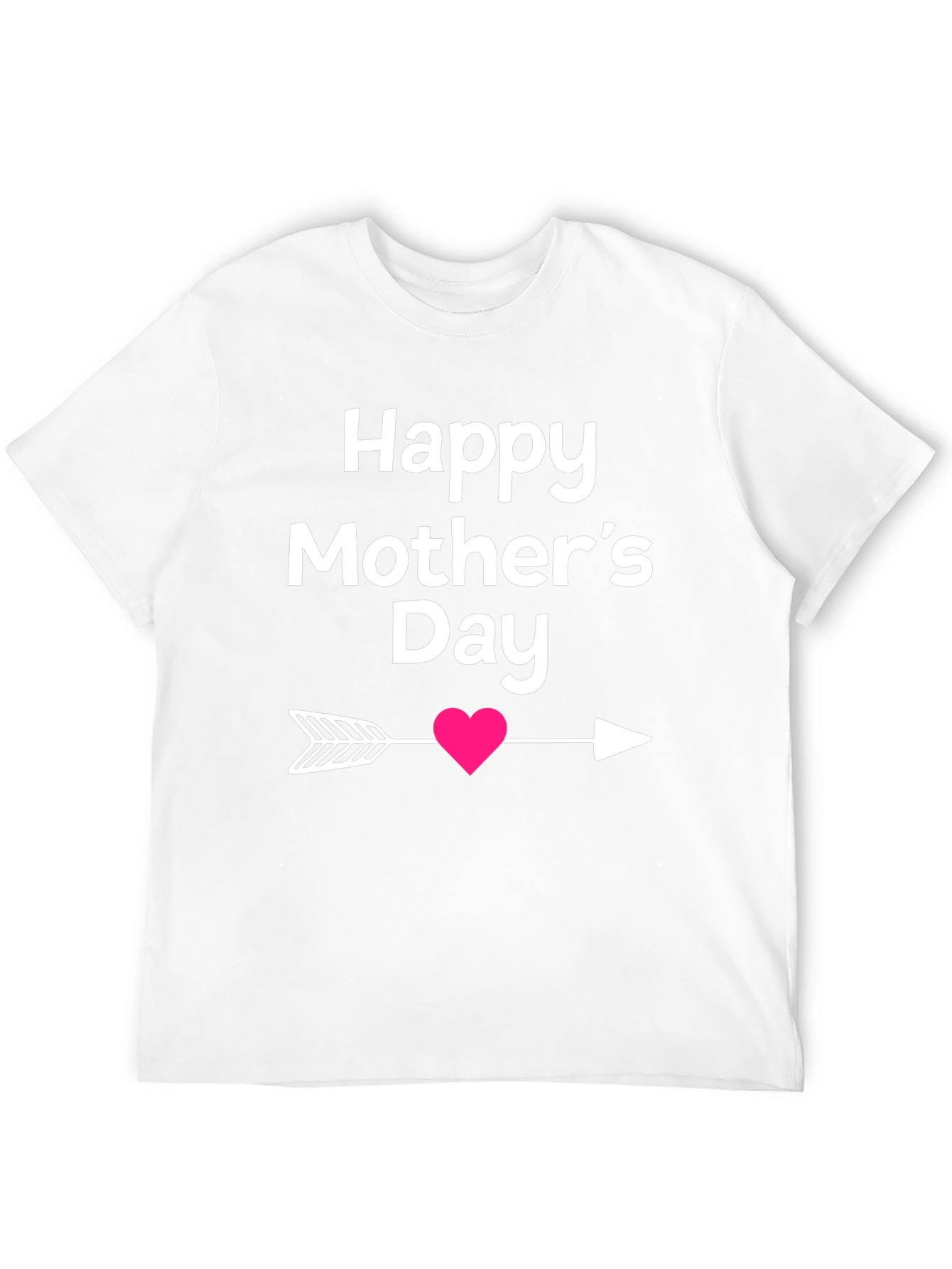 Happy Mothers Day T-Shirt Heart Arrow Design