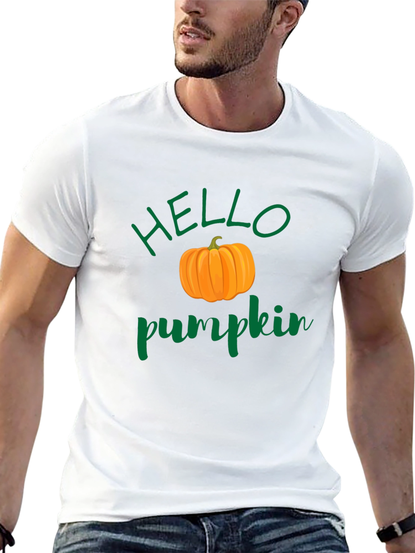 Hello Pumpkin Graphic Tee - Fall Vibes