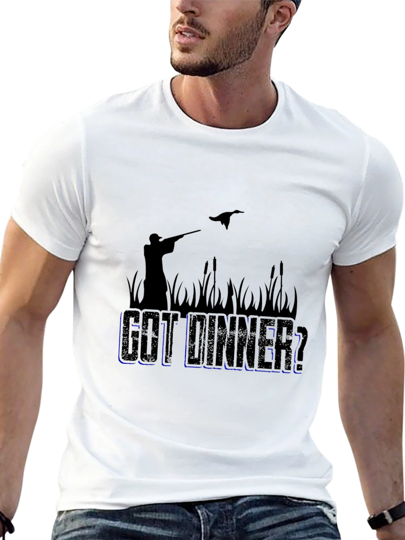 Got Dinner? Hunting Graphic Black T-Shirt