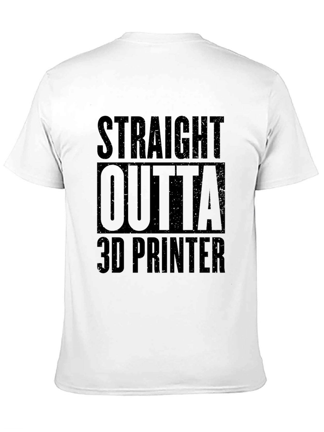 Straight Outta 3D Printer Graphic Tee - Black