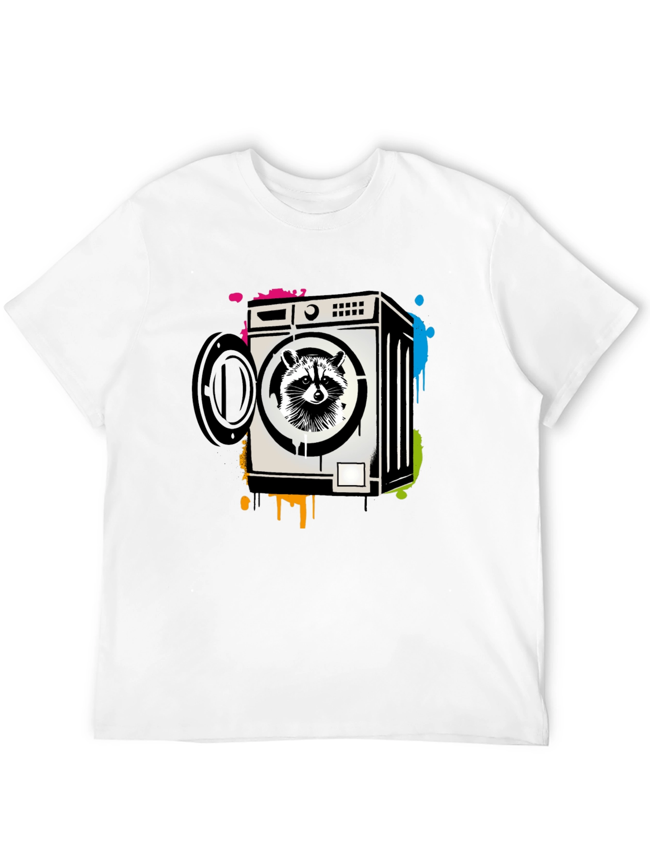 Raccoon in Washing Machine Graphic Tee