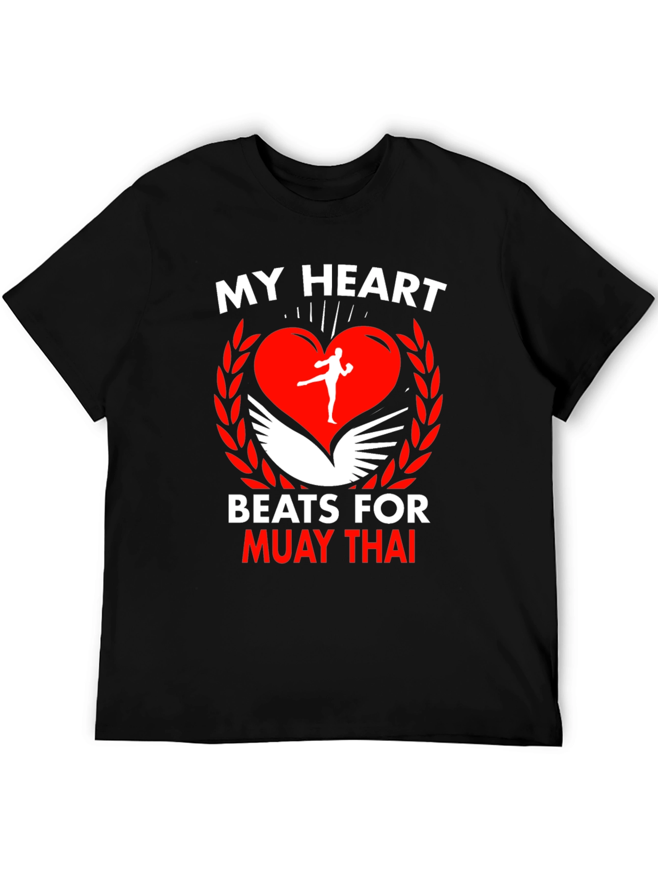 Muay Thai Heart T-Shirt: Fighters Passion Apparel