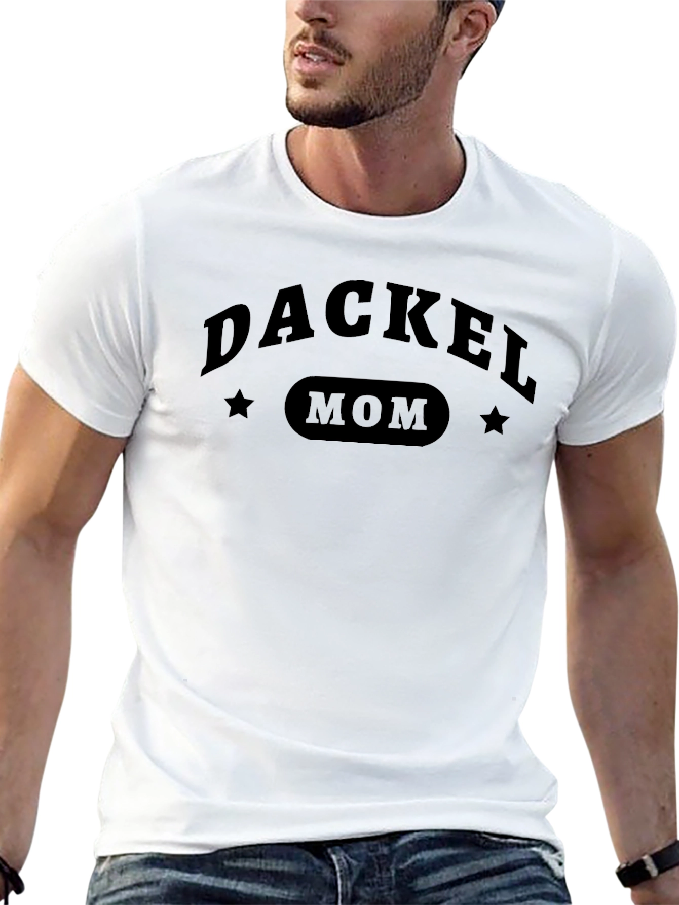 Dackel Mom T-Shirt - Black Graphic Tee