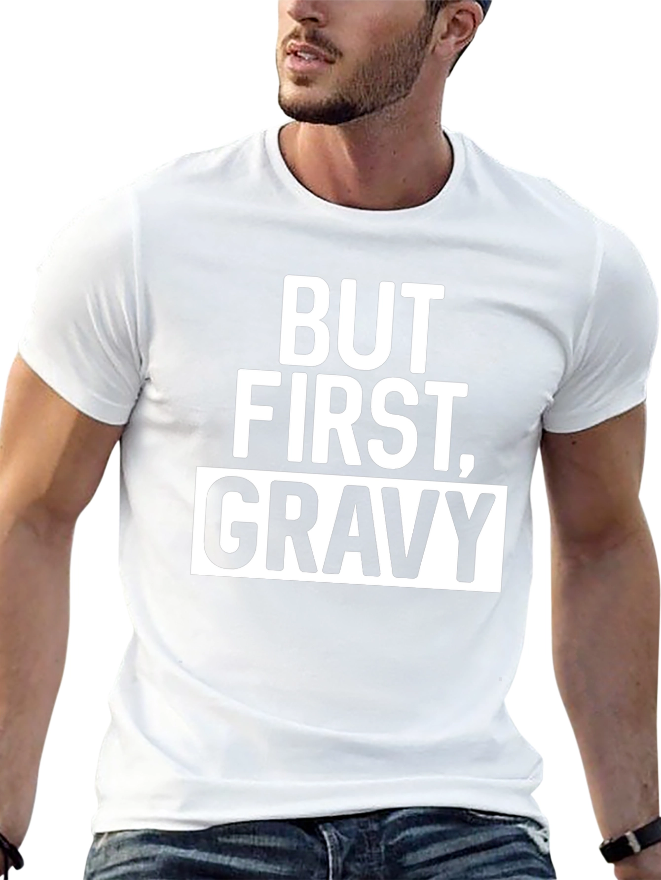But First Gravy Mens Graphic Tee