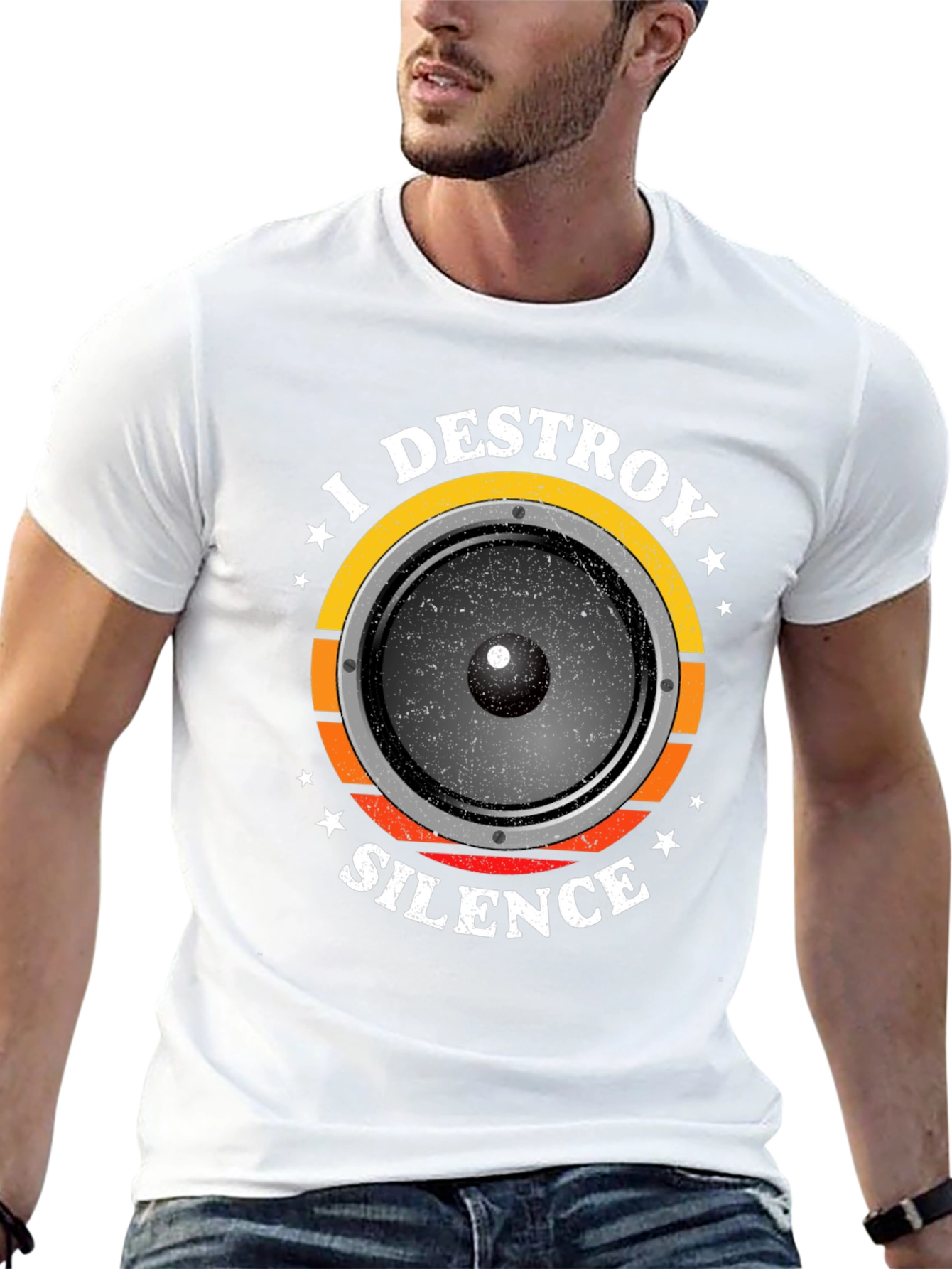I Destroy Silence T-Shirt - Music Lover Tee