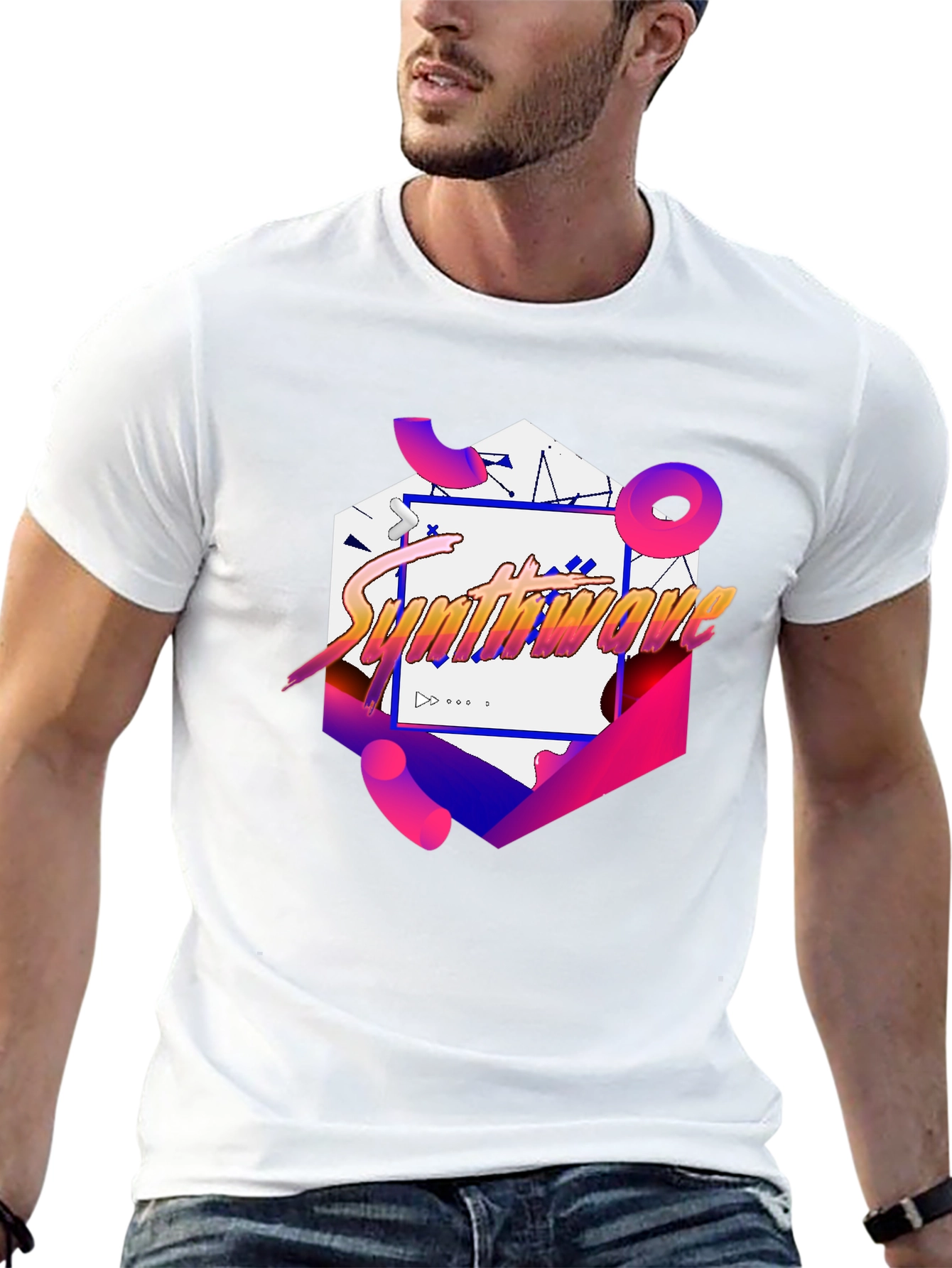 Synthwave Graphic Tee - Retro 80s Style