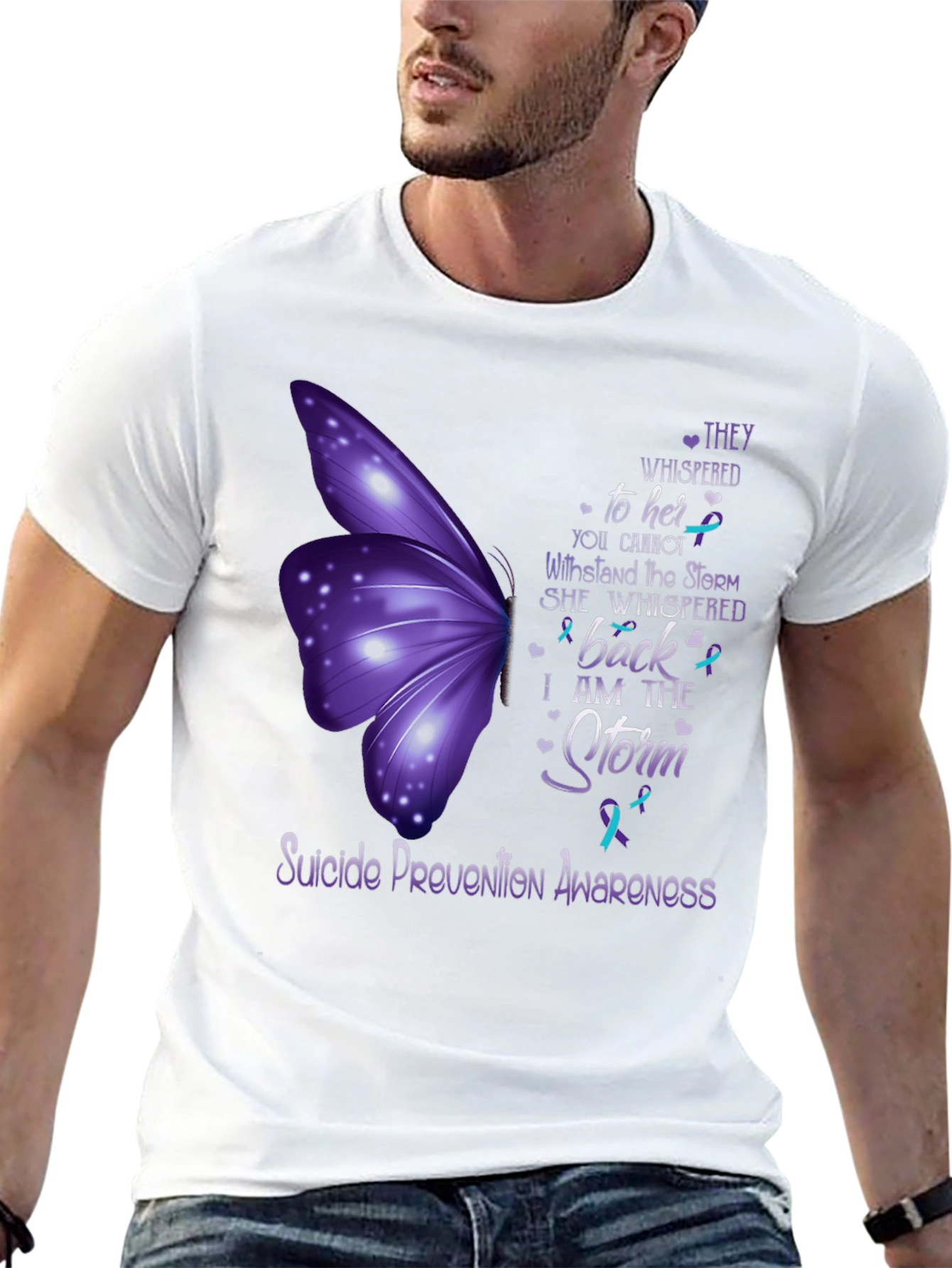 Suicide Prevention Awareness Butterfly T-Shirt