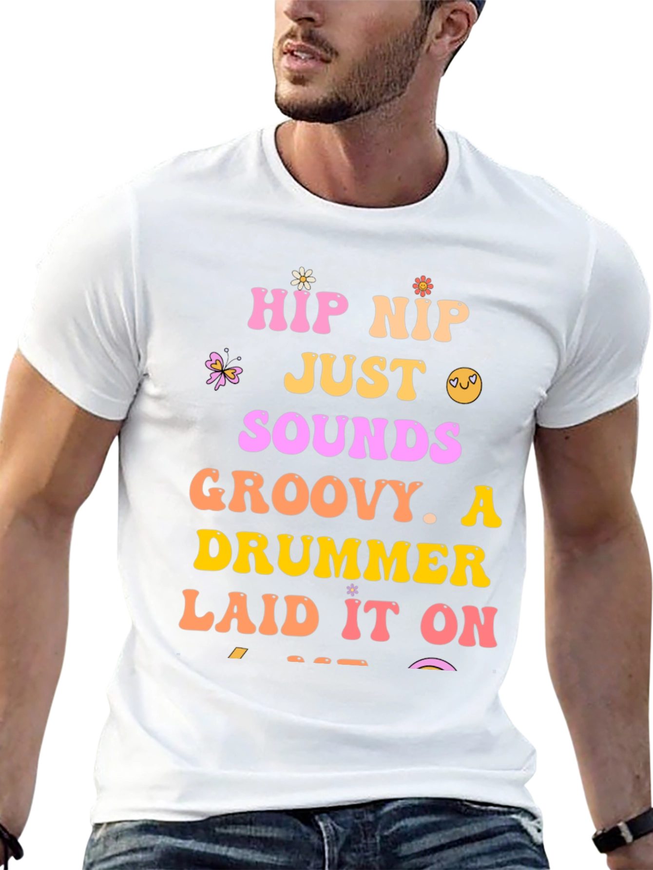 Groovy Drummer Graphic Tee