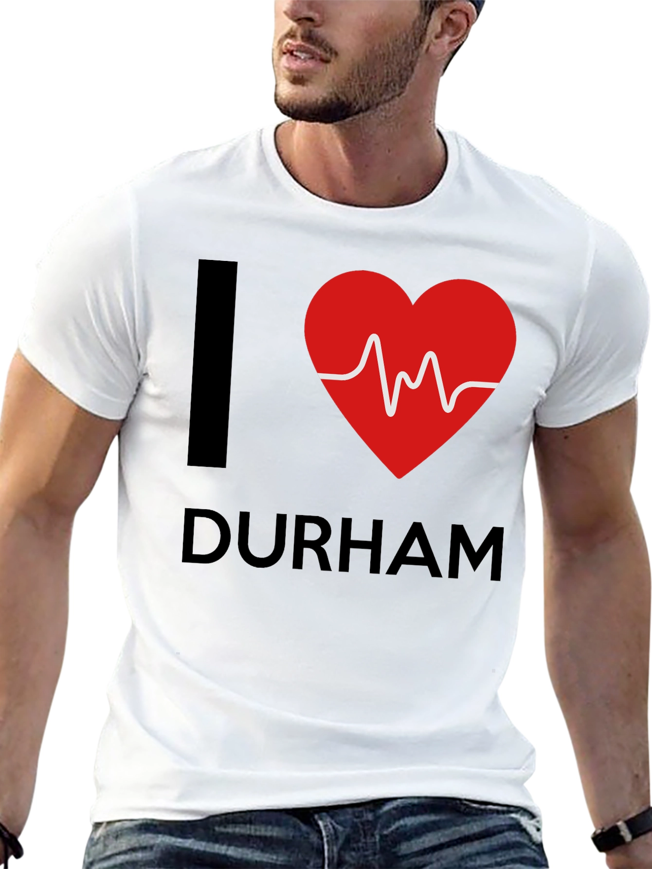 I Heart Durham T-Shirt - Trendy Graphic Tee