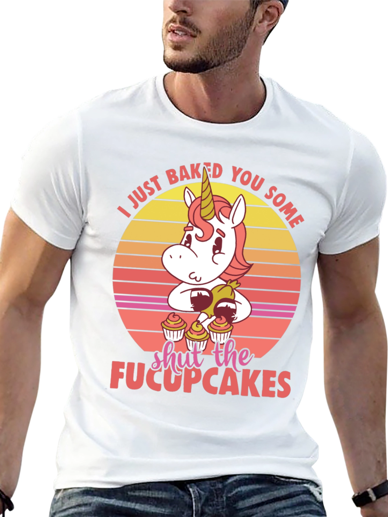 Unicorn Cupcake Graphic T-Shirt