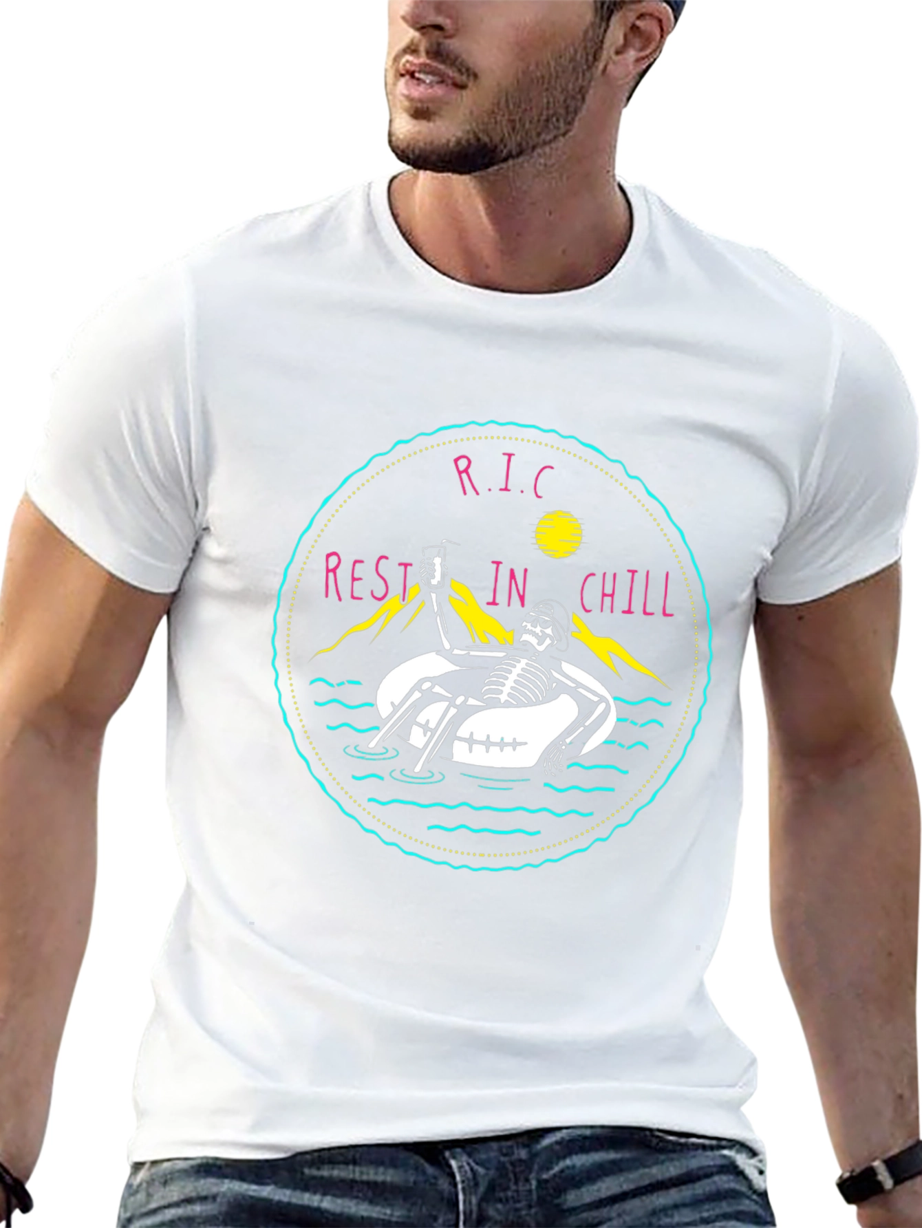 Rest in Chill T-Shirt - Skeleton Summer Vibes