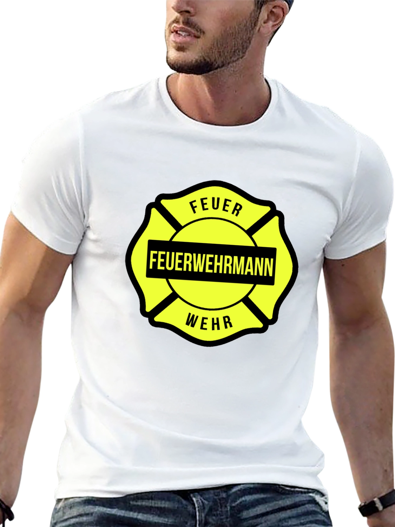 Feuerwehrmann Firefighter Malteser Cross T-Shirt