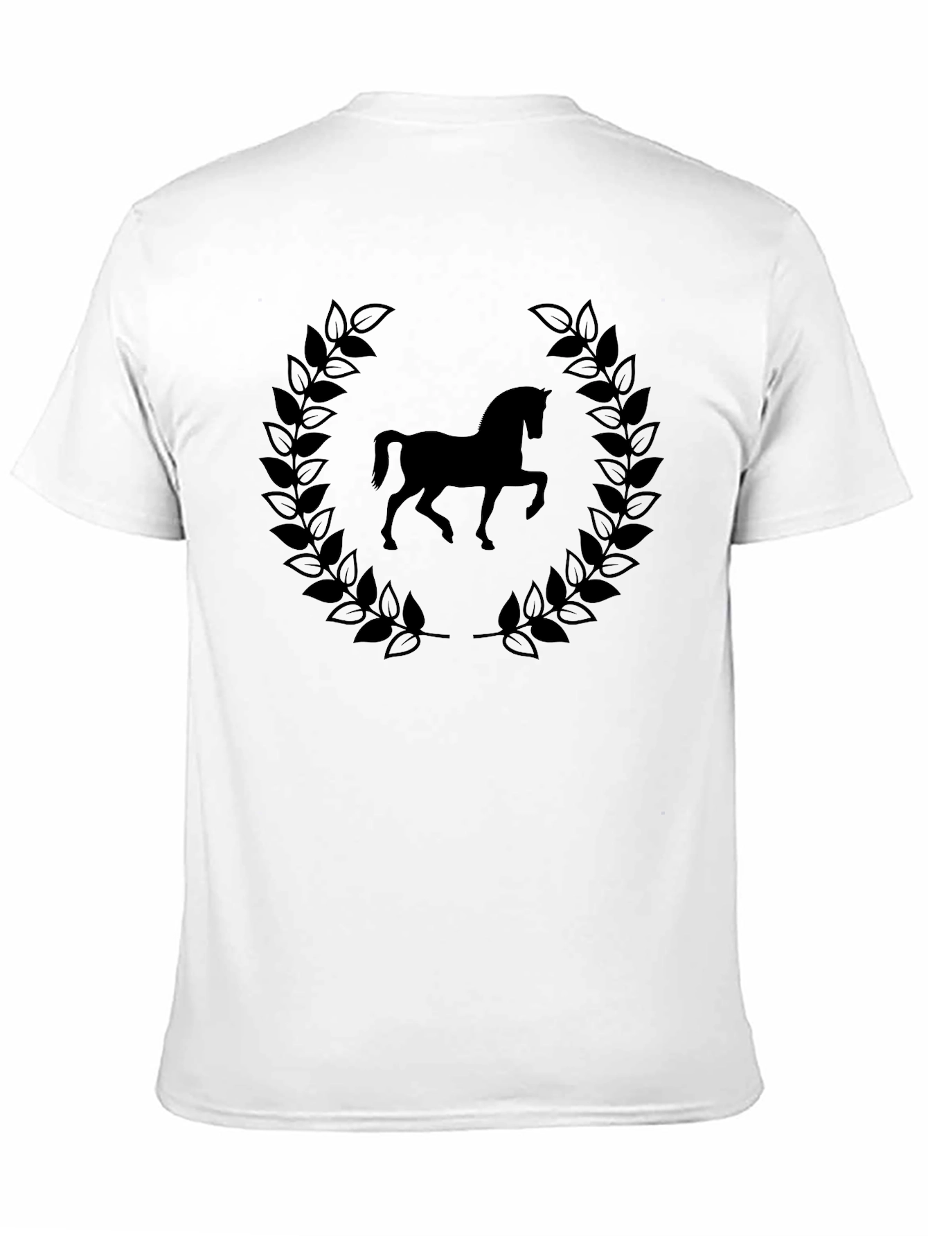 Elegant Horse Laurel Wreath T-Shirt
