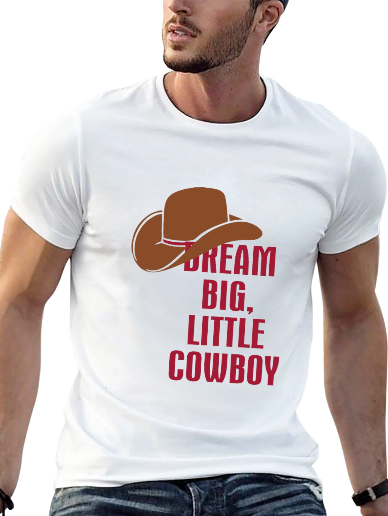Dream Big Little Cowboy Graphic Tee