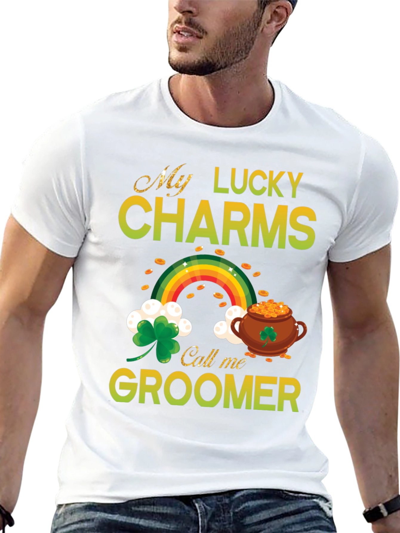 Lucky Charms Groomer St. Patricks Day T-Shirt